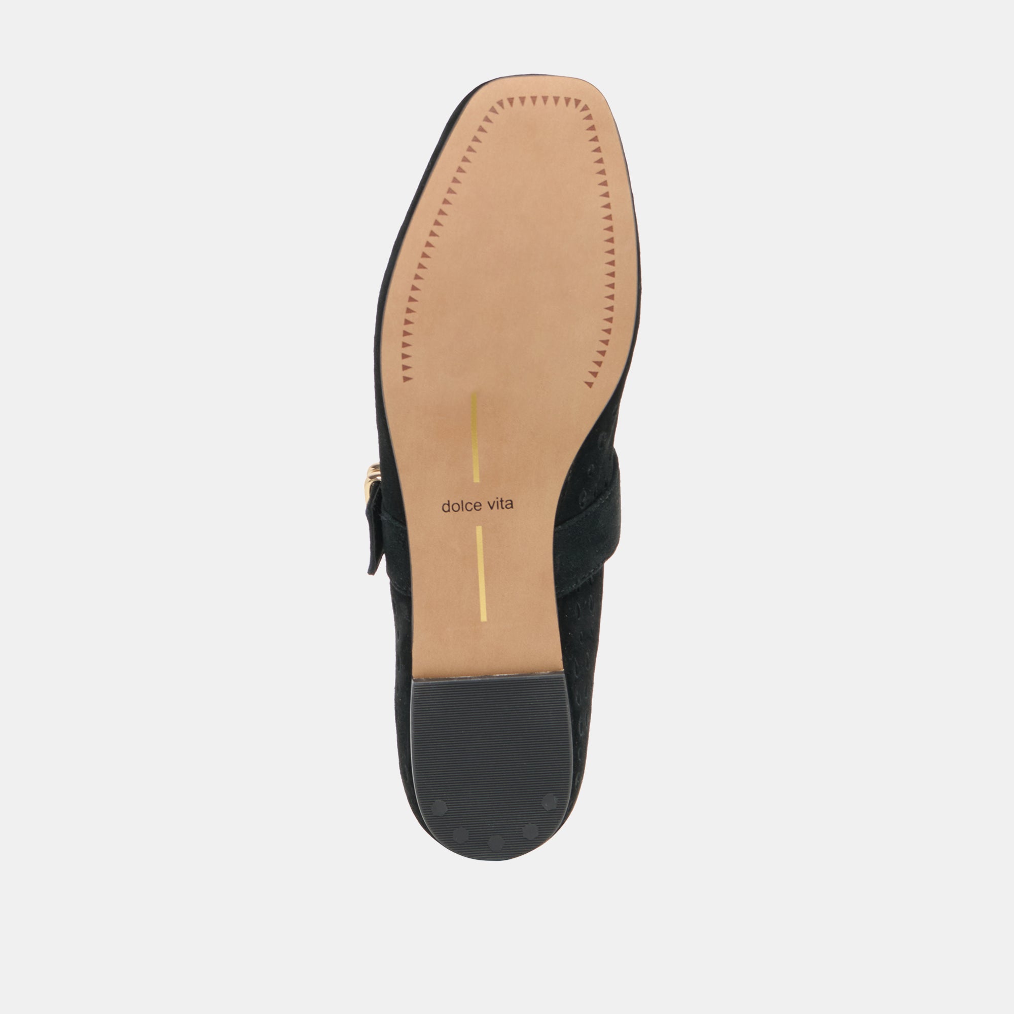 MIKELA BALLET FLATS ONYX PERFORATED SUEDE - Image 9