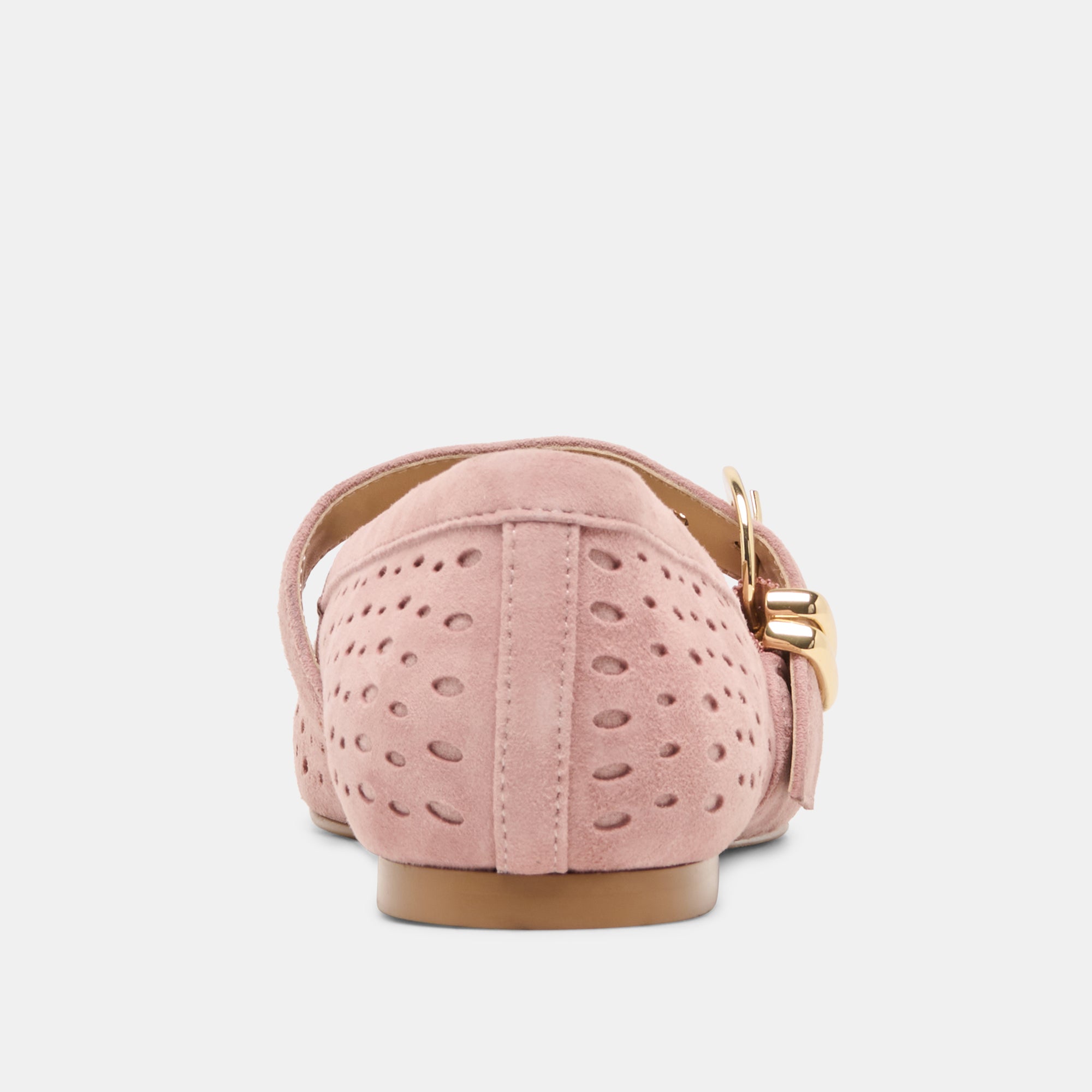 MIKELA BALLET FLATS PINK PERFORATED SUEDE - Image 7