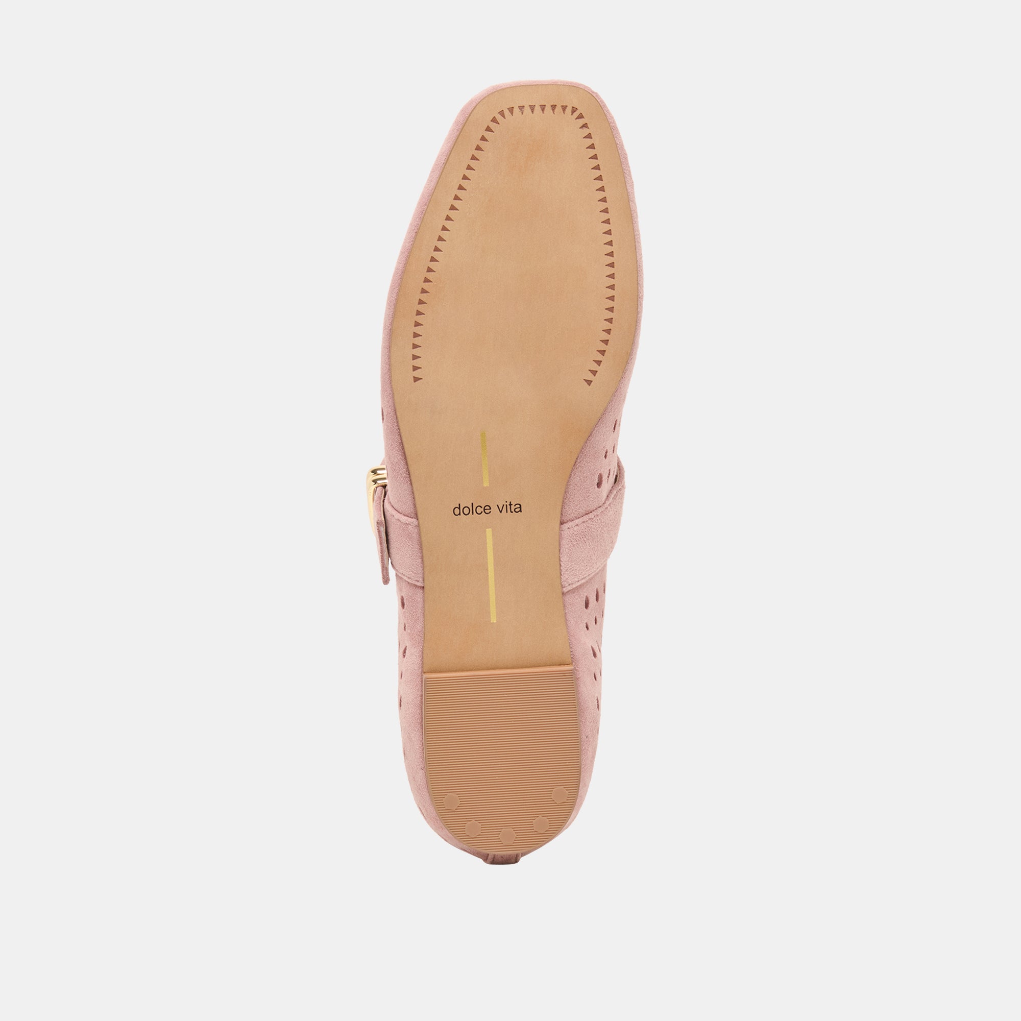 MIKELA BALLET FLATS PINK PERFORATED SUEDE - Image 9