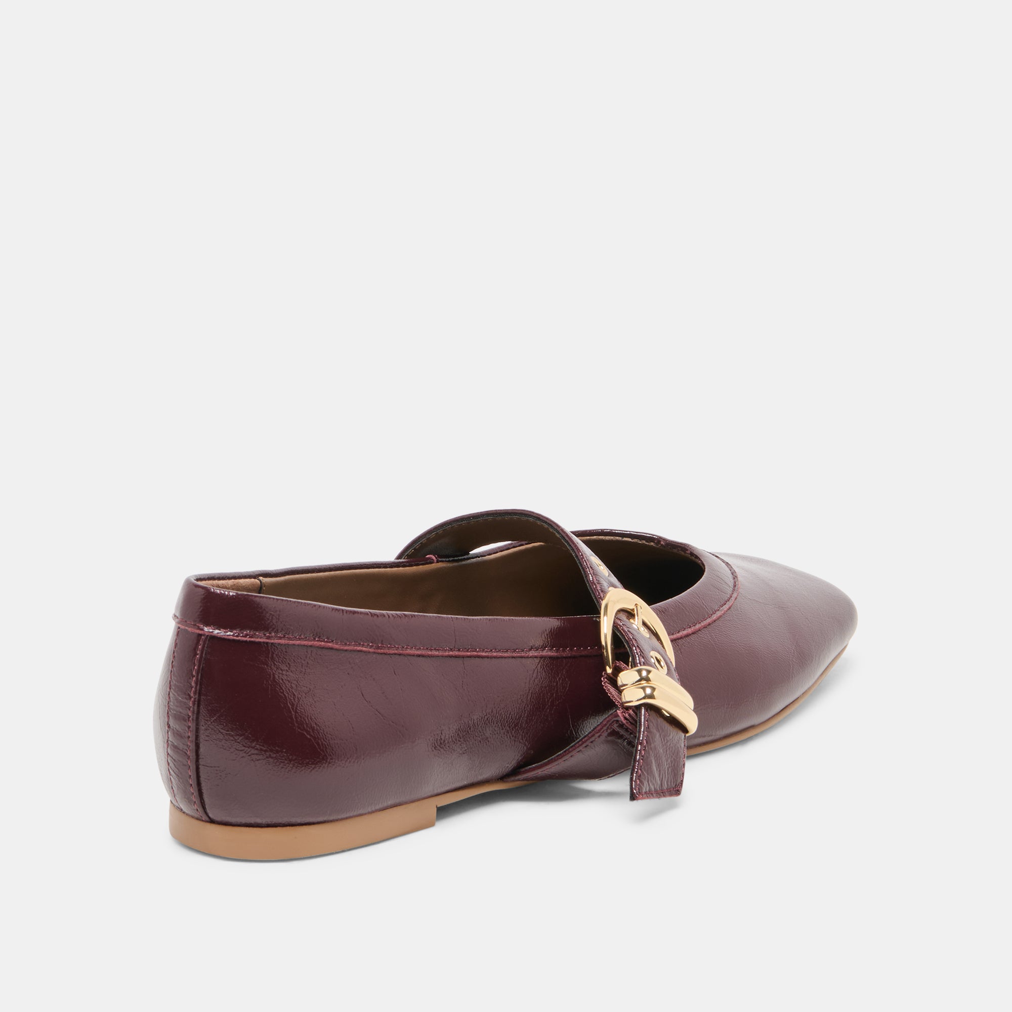 MIKEL BALLET FLATS PLUM LEATHER - Image 3