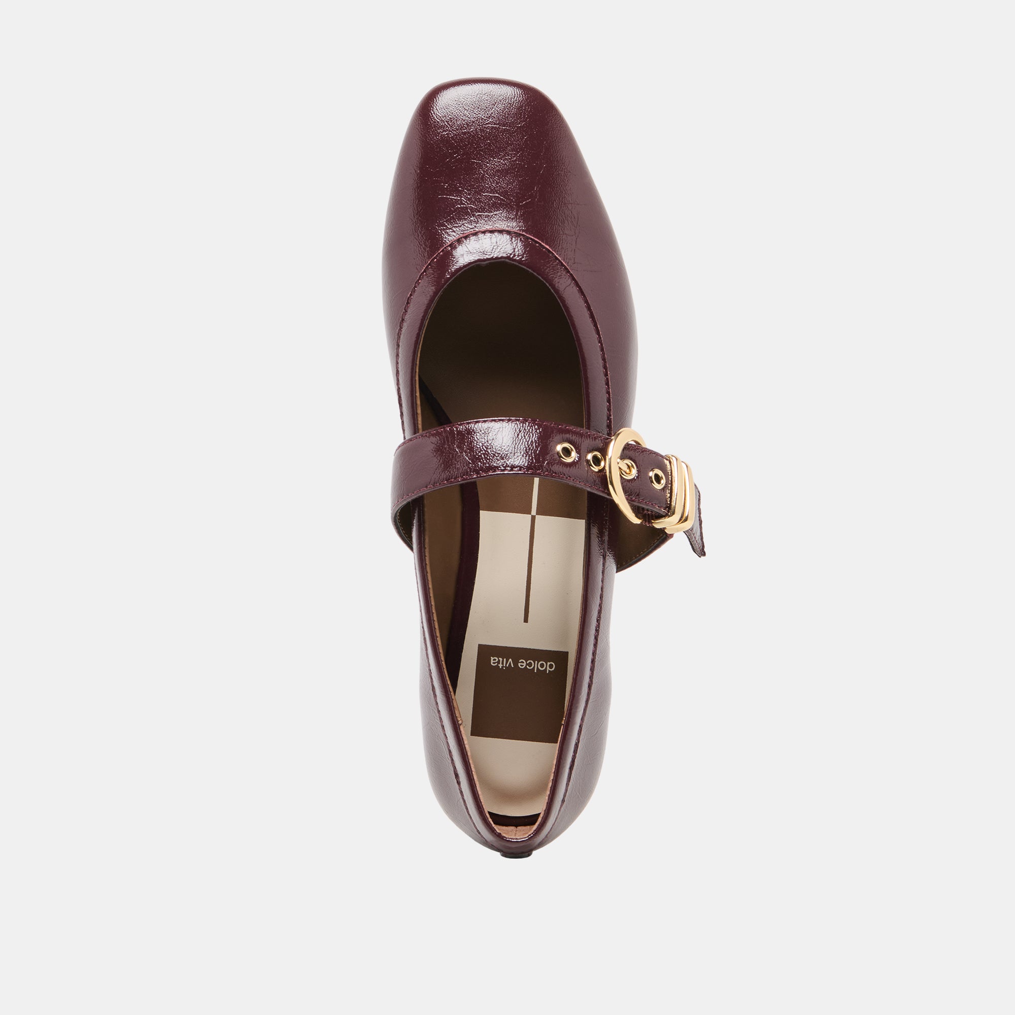 MIKEL BALLET FLATS PLUM LEATHER - Image 8
