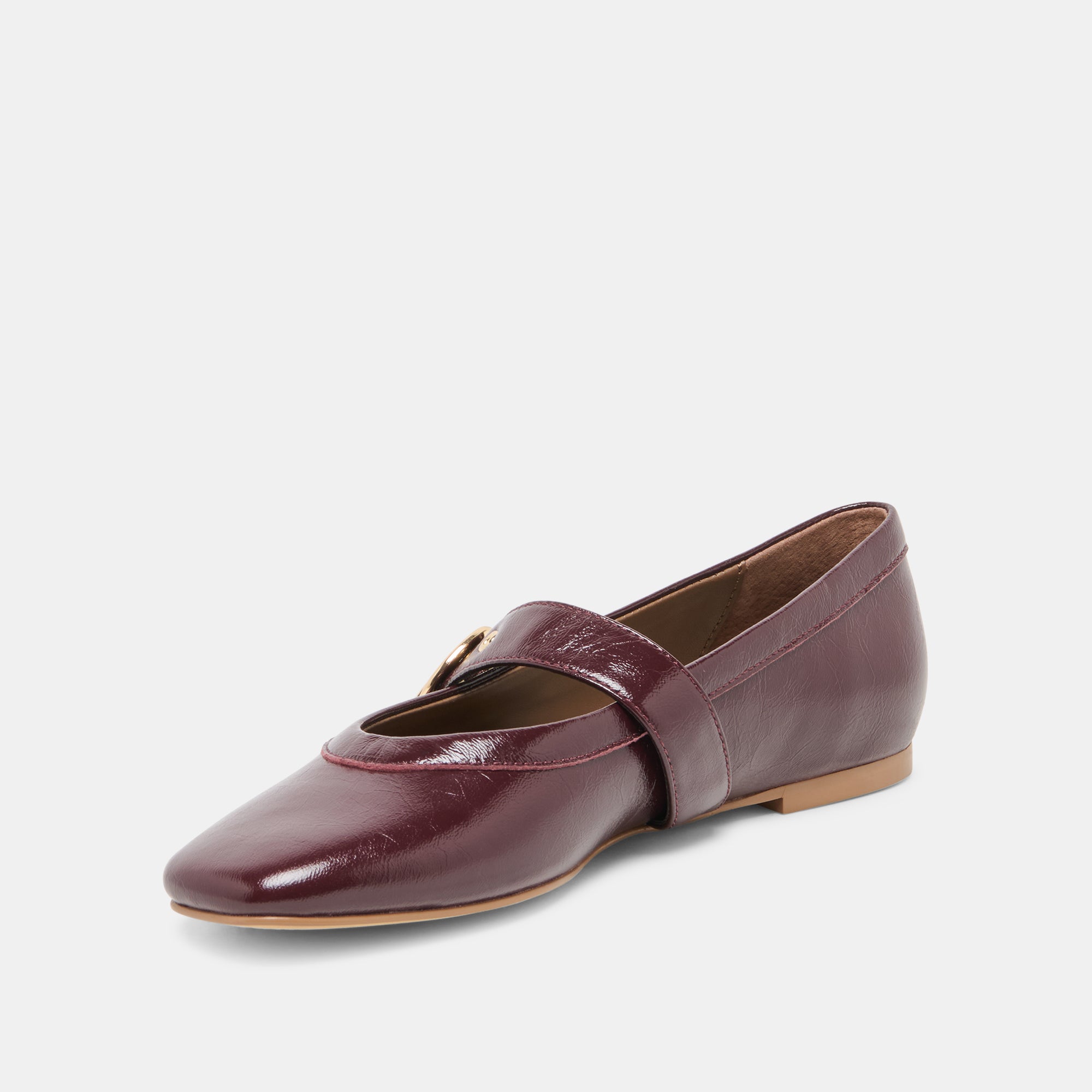 MIKEL BALLET FLATS PLUM LEATHER - Image 4
