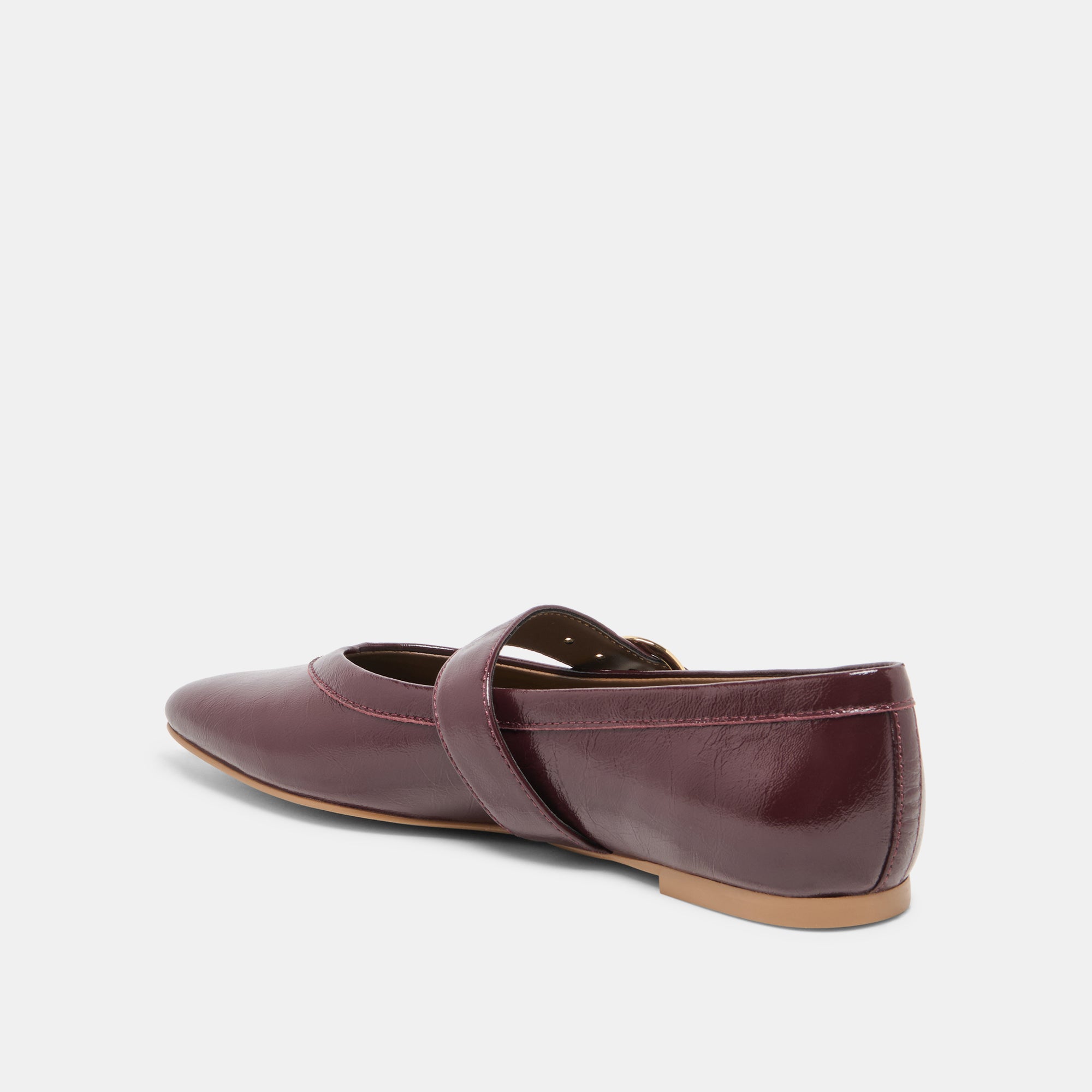 MIKEL BALLET FLATS PLUM LEATHER - Image 5