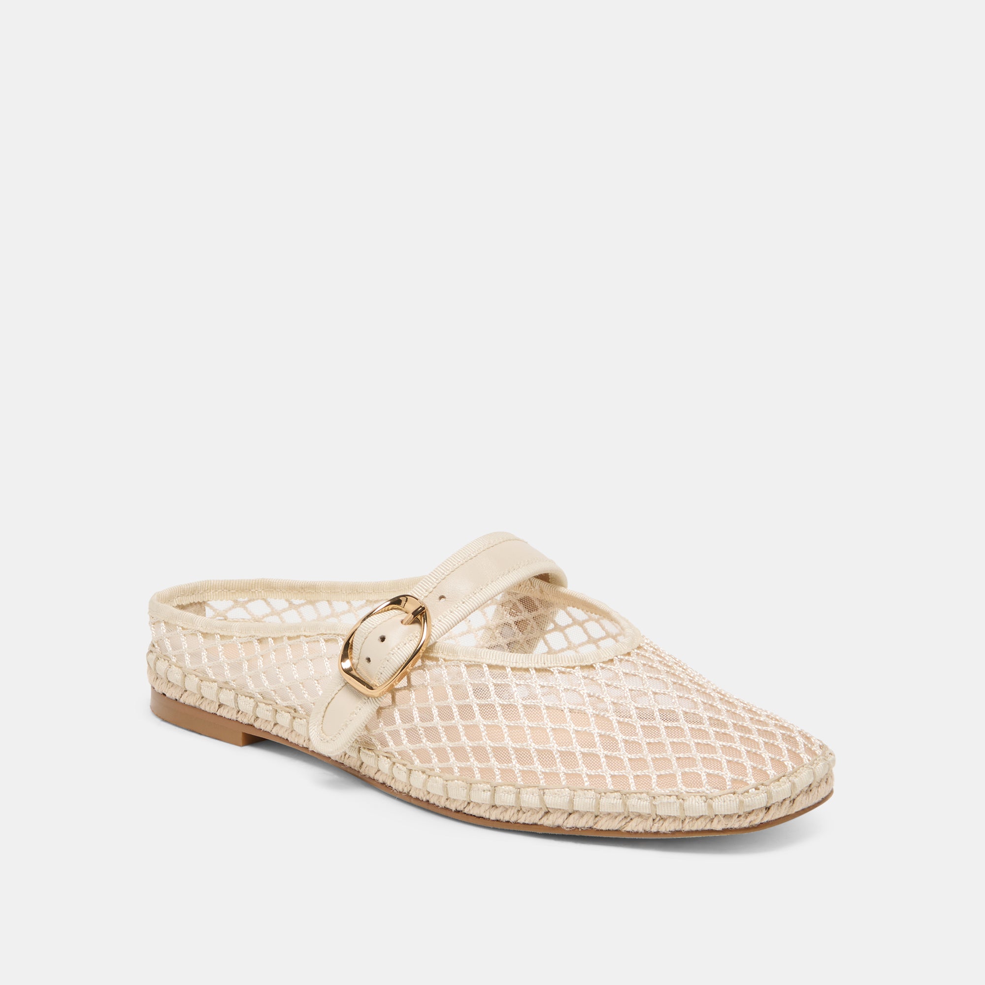 MILIE FLATS ECRU WOVEN MESH - Image 2