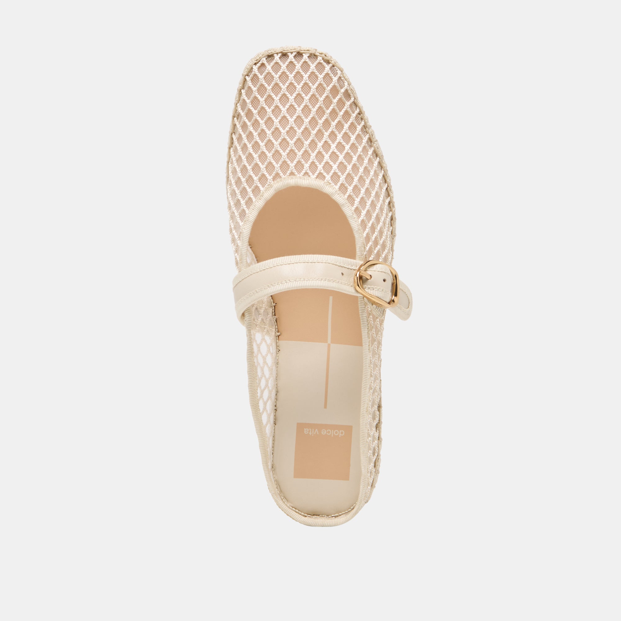MILIE FLATS ECRU WOVEN MESH - Image 8