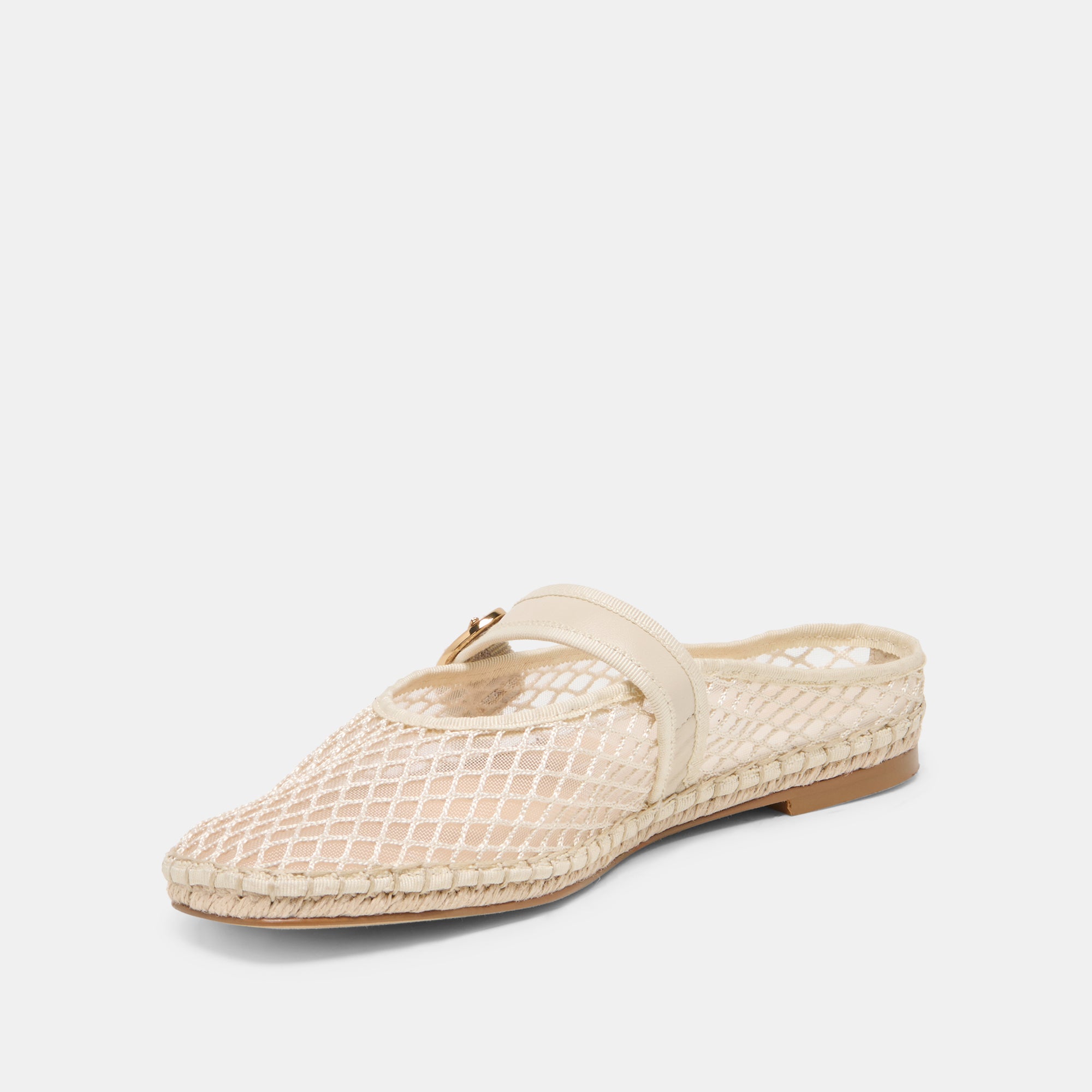 MILIE FLATS ECRU WOVEN MESH - Image 4
