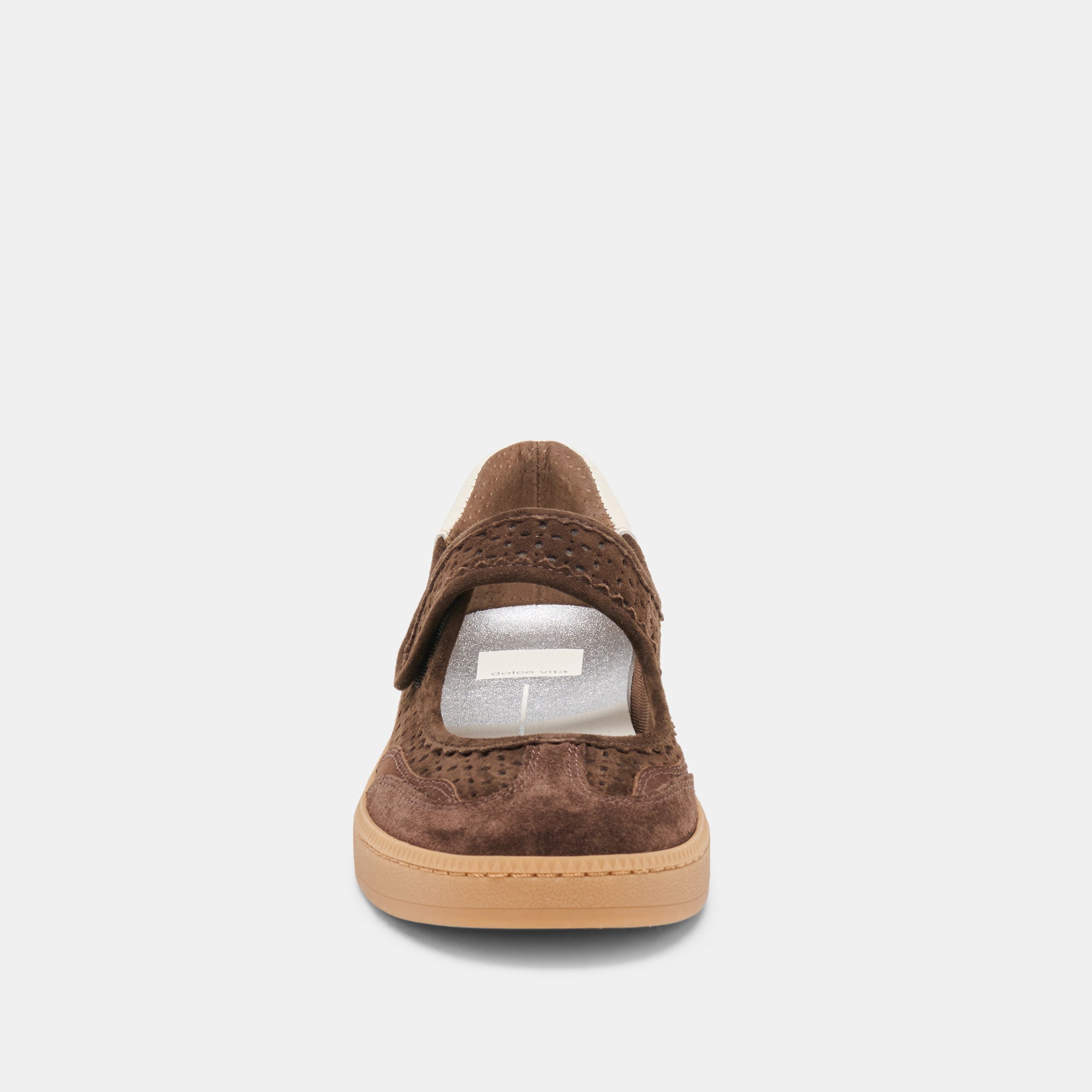 NANET SNEAKERS DK BROWN PERFORATED SUEDE - Image 6