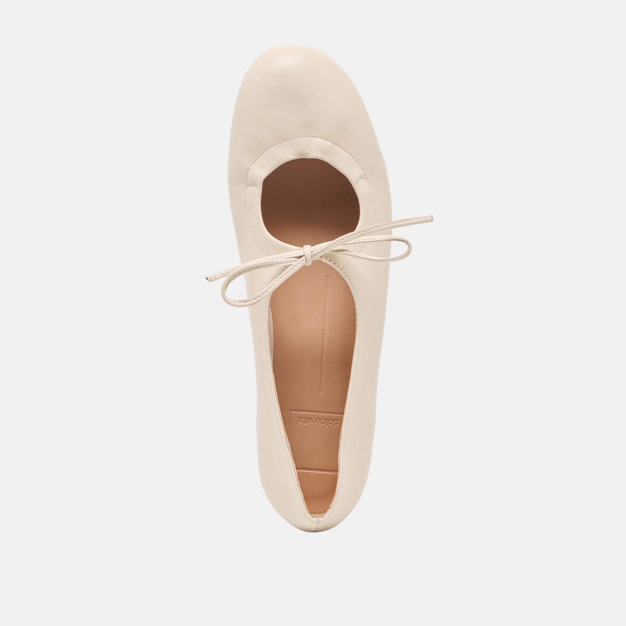 PAZEY BALLET FLATS BONE LEATHER - Image 9