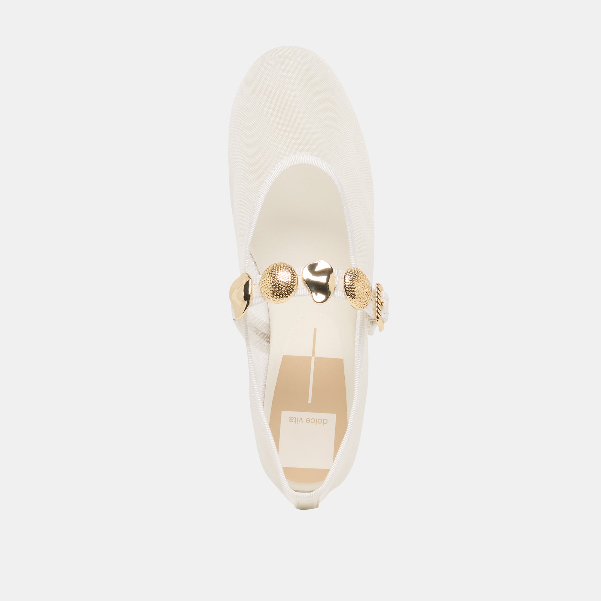 RELAN MESH BALLET FLATS WHITE MESH - Image 10