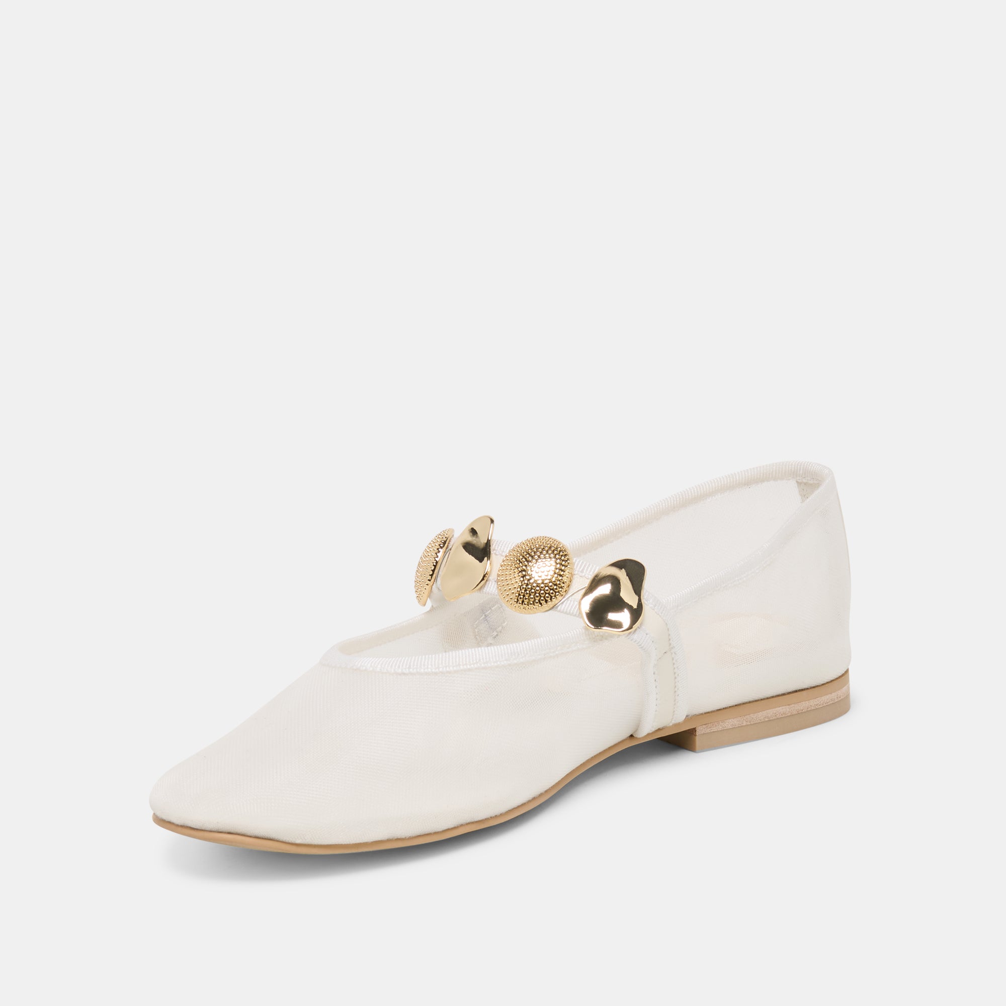 RELAN MESH BALLET FLATS WHITE MESH - Image 6