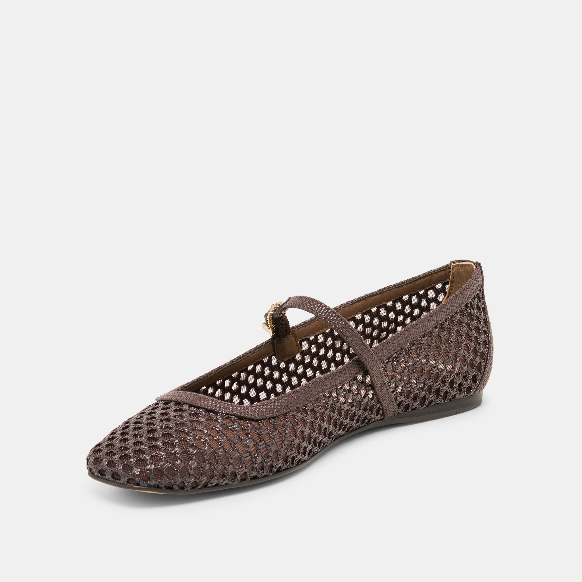 REYES BALLET FLATS CHOCOLATE WOVEN RAFFIA - Image 7