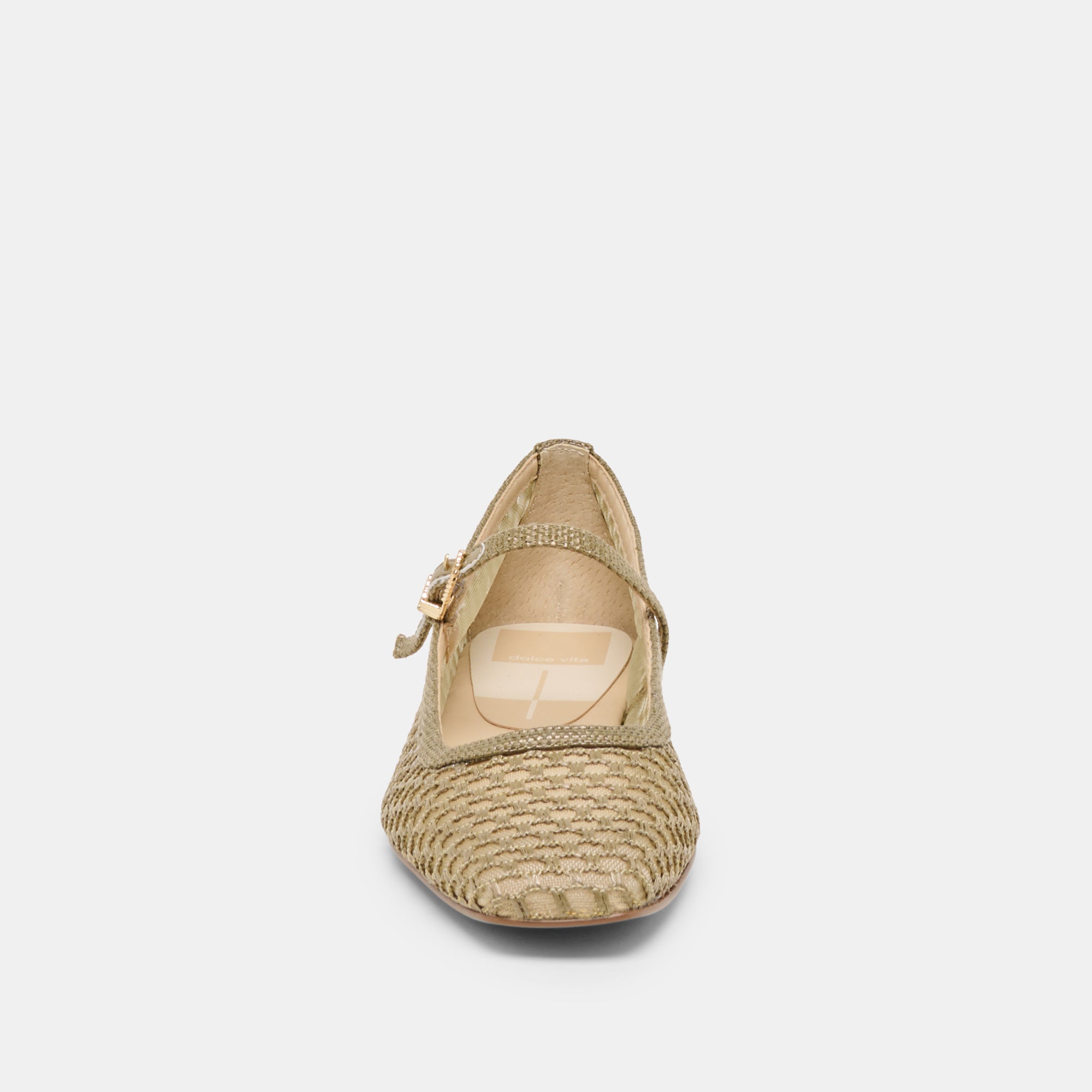 REYES BALLET FLATS OLIVE WOVEN RAFFIA - Image 6