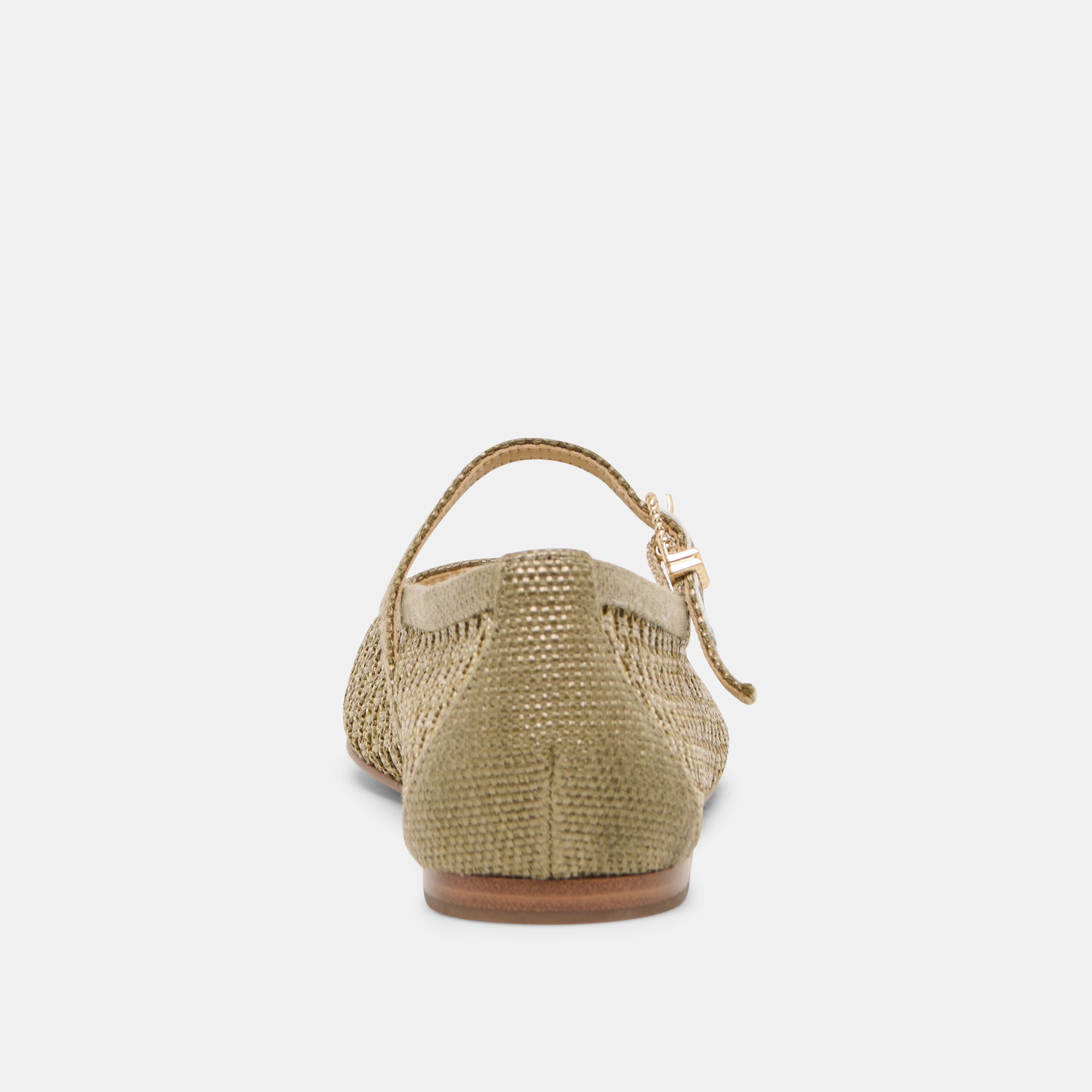 REYES BALLET FLATS OLIVE WOVEN RAFFIA - Image 7