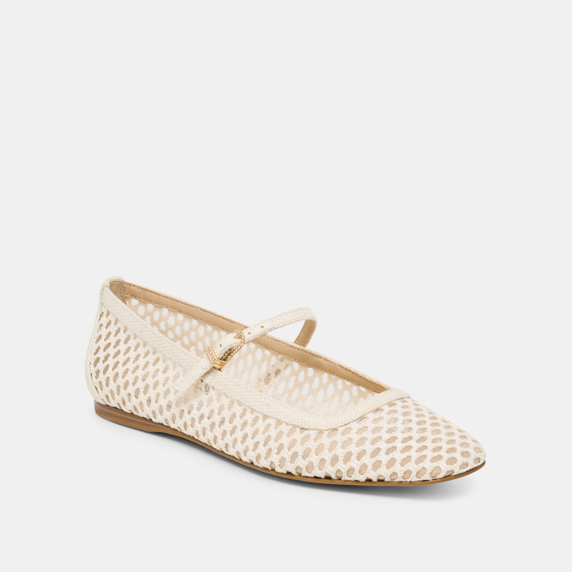 REYES BALLET FLATS WHITE WOVEN RAFFIA - Image 3
