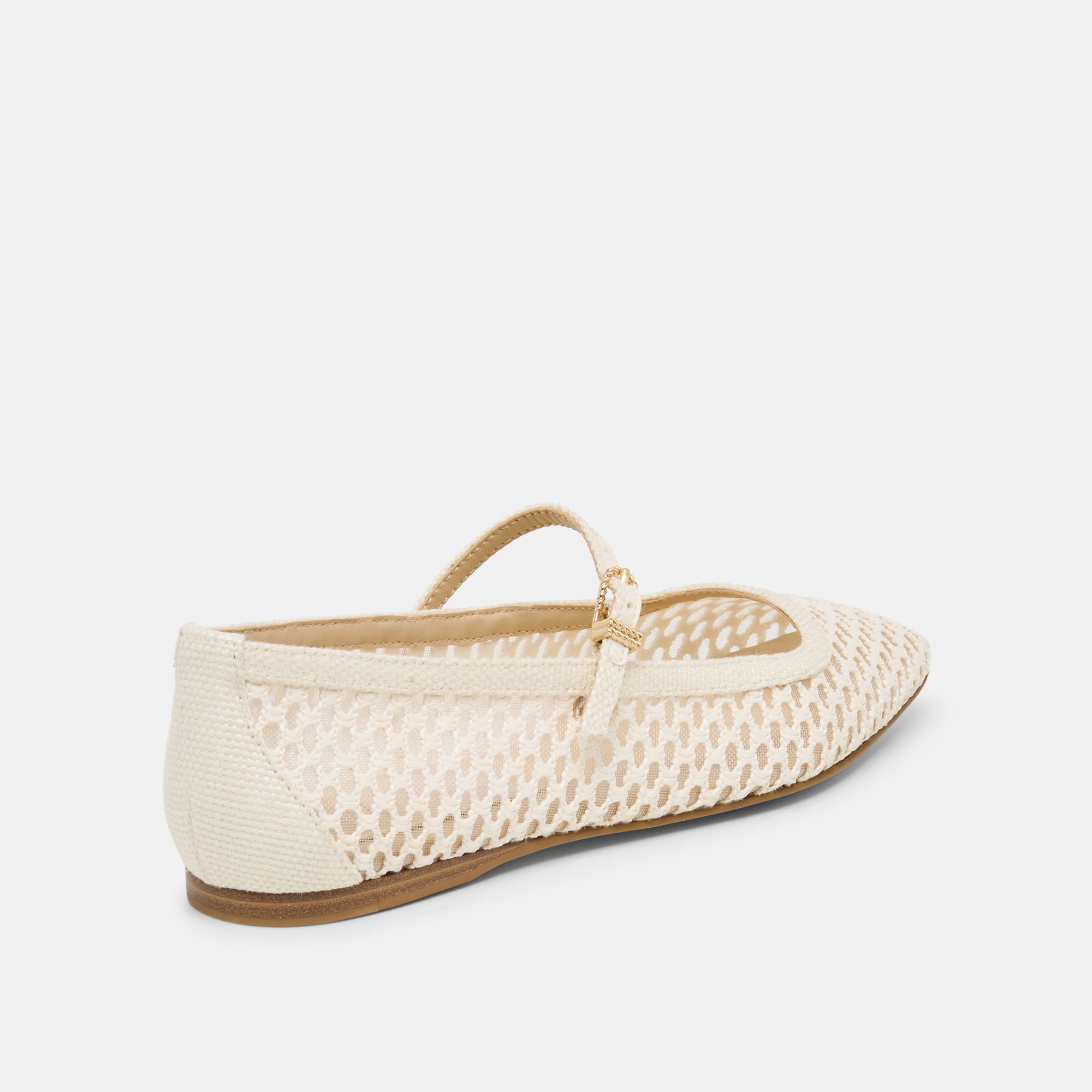 REYES BALLET FLATS WHITE WOVEN RAFFIA - Image 5