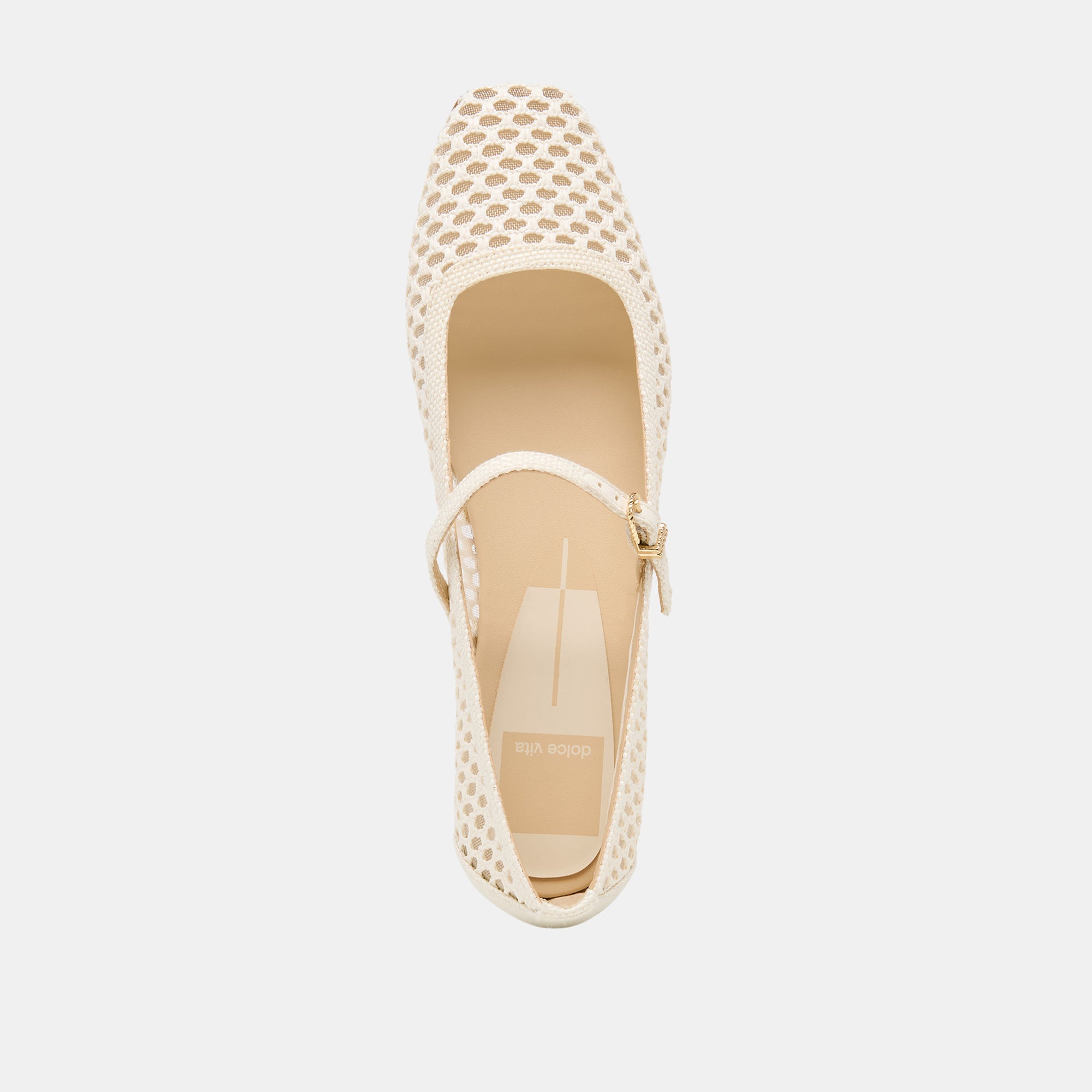 REYES BALLET FLATS WHITE WOVEN RAFFIA - Image 10