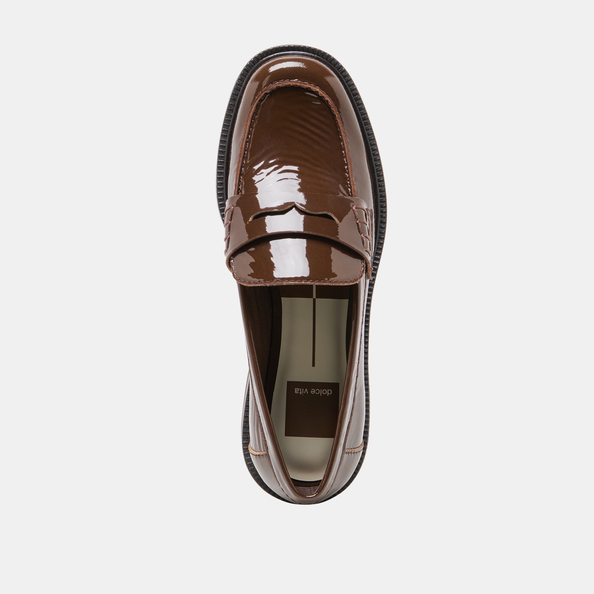 TIGGY LOAFERS WALNUT CRINKLE PATENT - Image 8