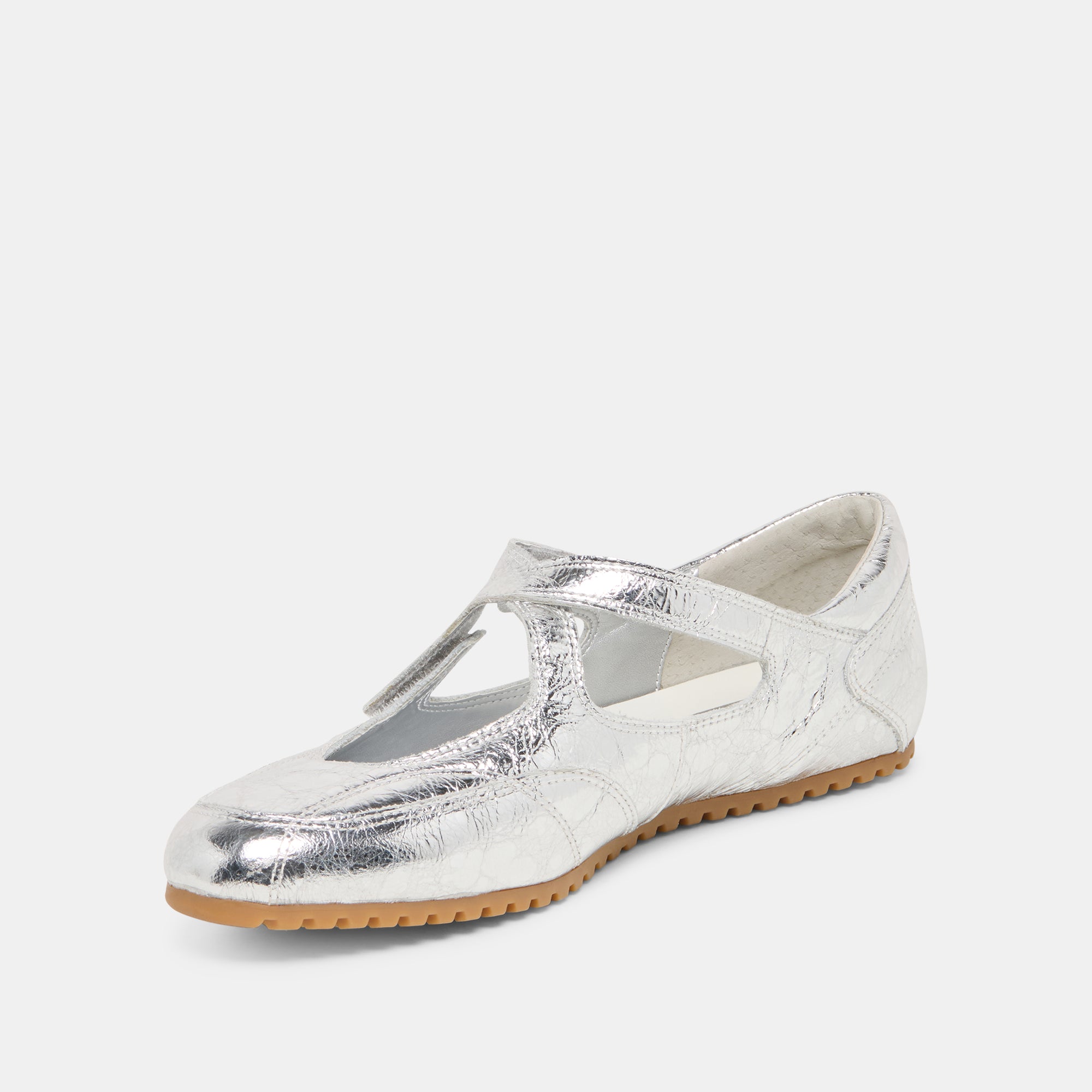 YONO SNEAKERS SILVER DISTRESSED LEATHER - Image 4