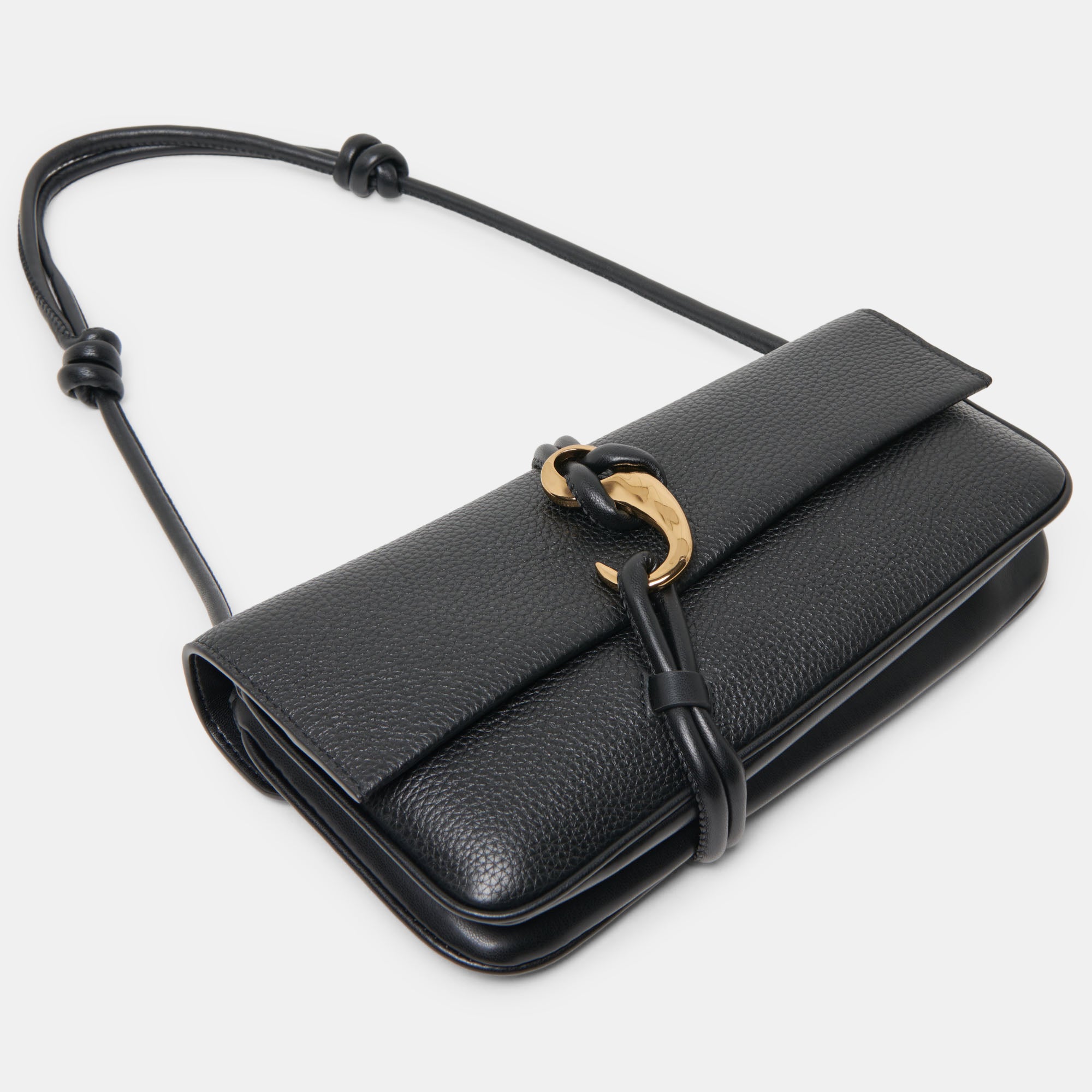 ALICE SHOULDER BAG BLACK LEATHER - Image 2