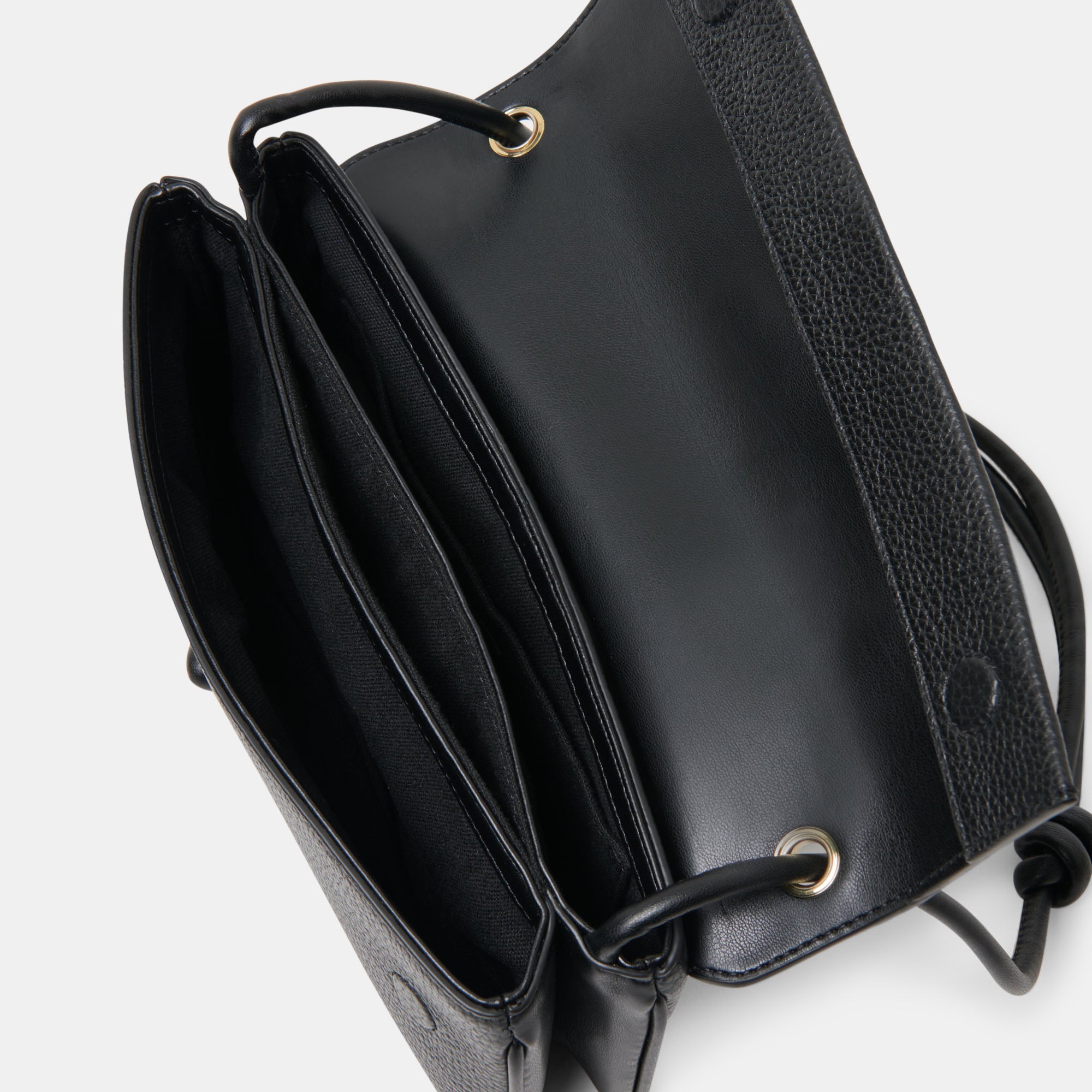ALICE SHOULDER BAG BLACK LEATHER - Image 3