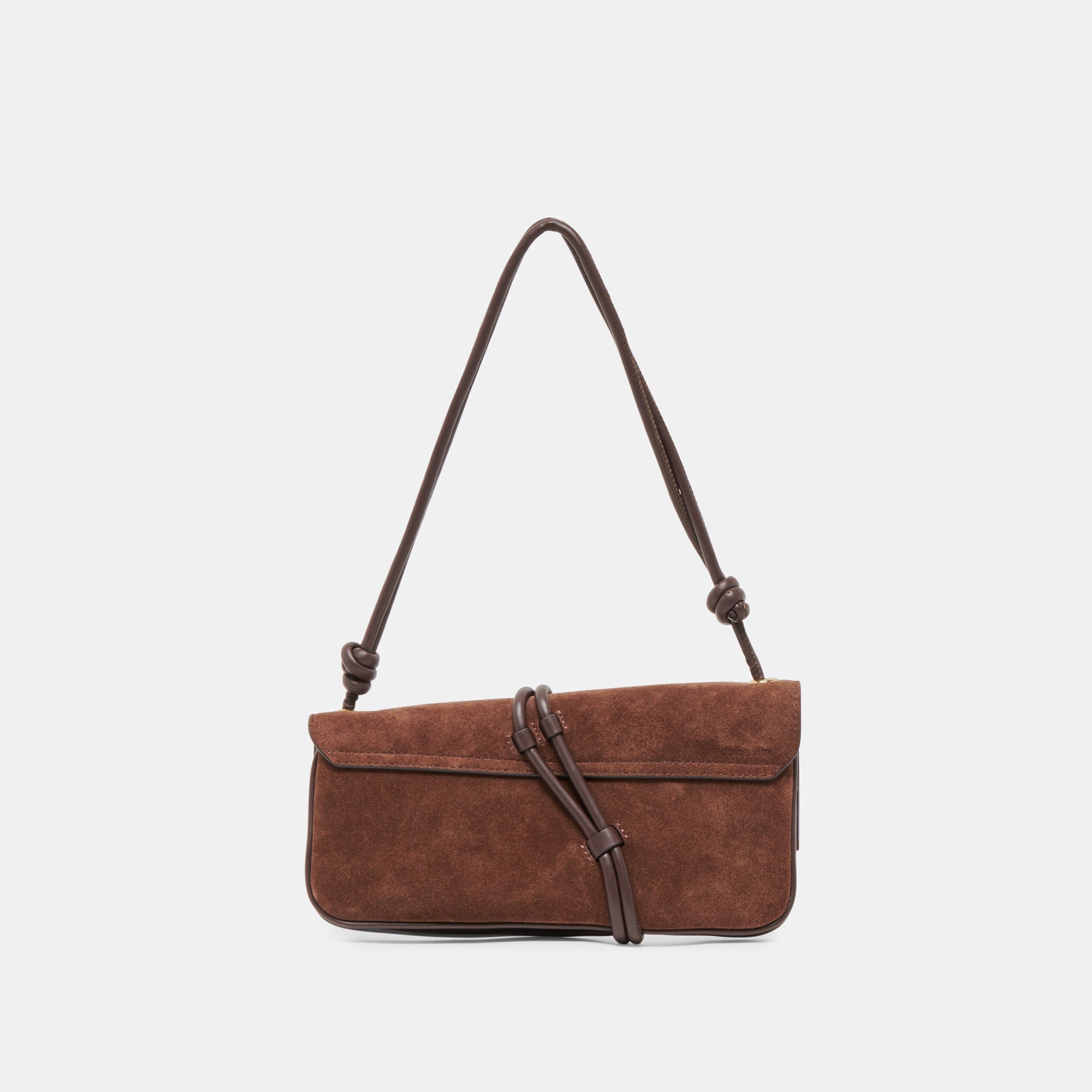 ALICE SHOULDER BAG CHOCOLATE SUEDE - Image 7