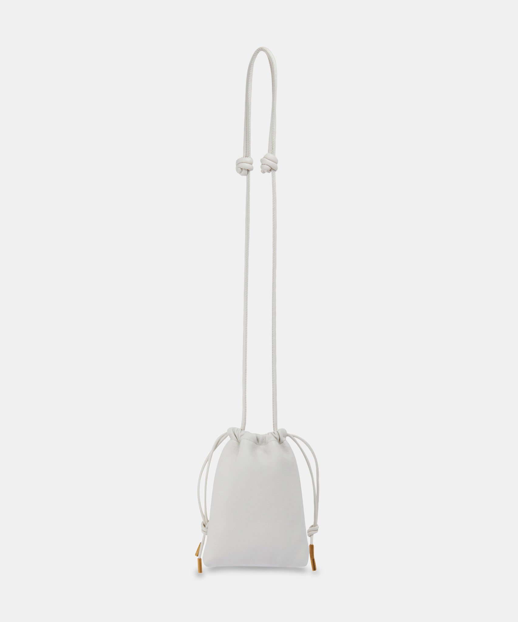EVIE PHONE POUCH IVORY LEATHER - Image 6