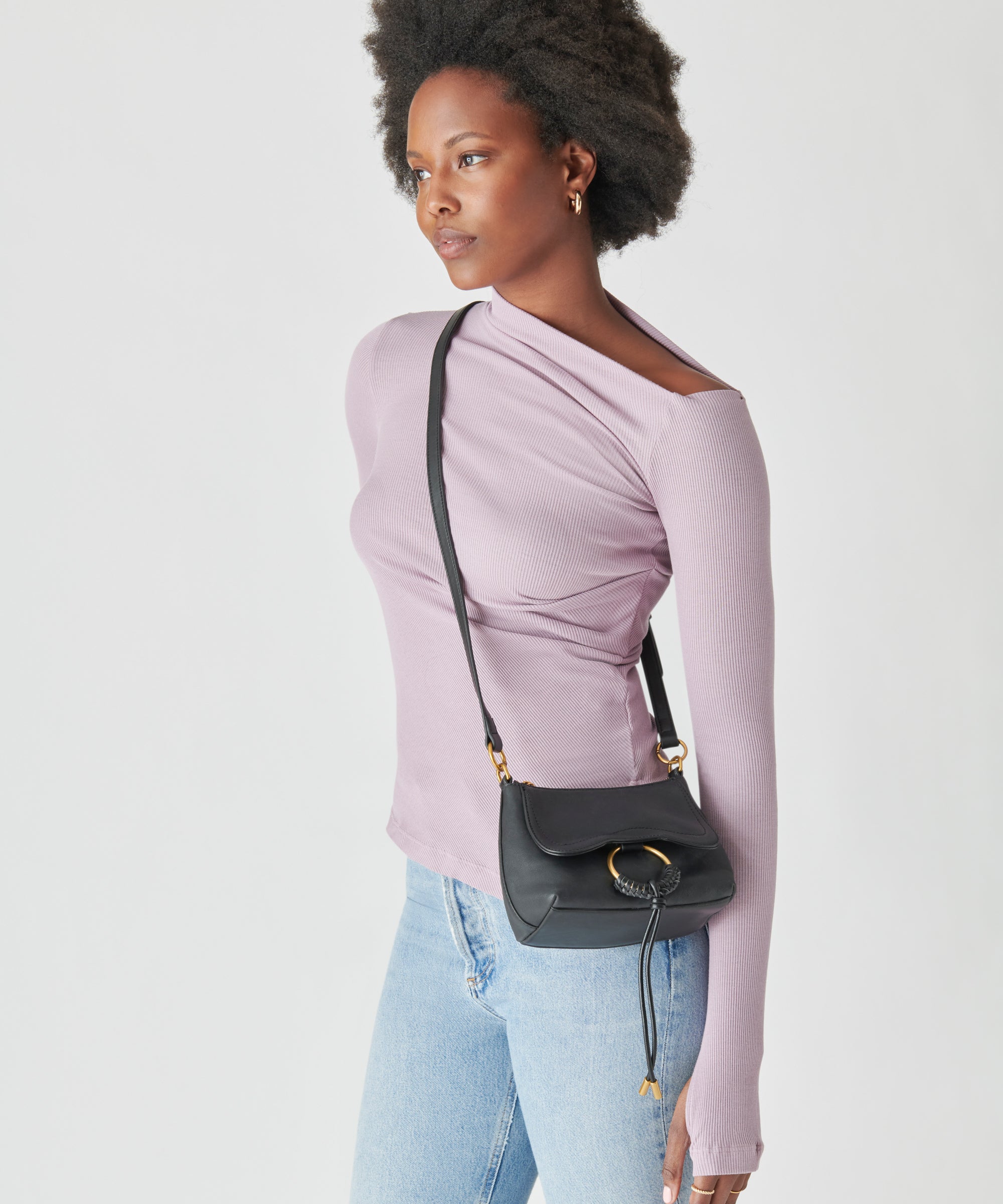 JOLENE CROSSBODY BLACK LEATHER - Image 6