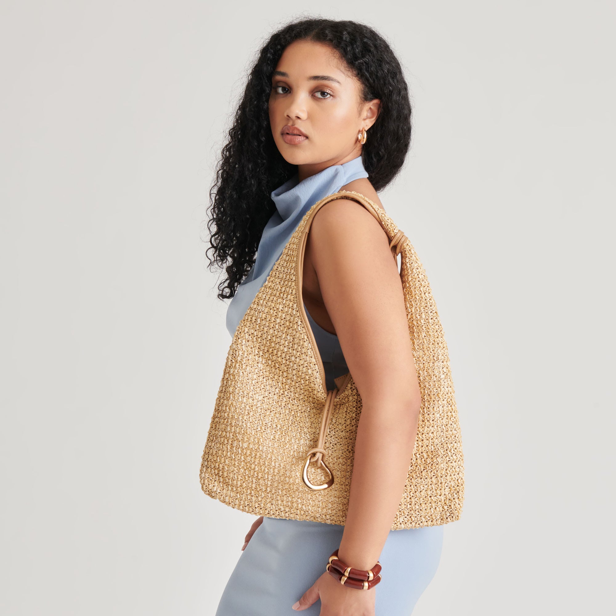 MISSIE TOTE NATURAL RAFFIA - Image 4