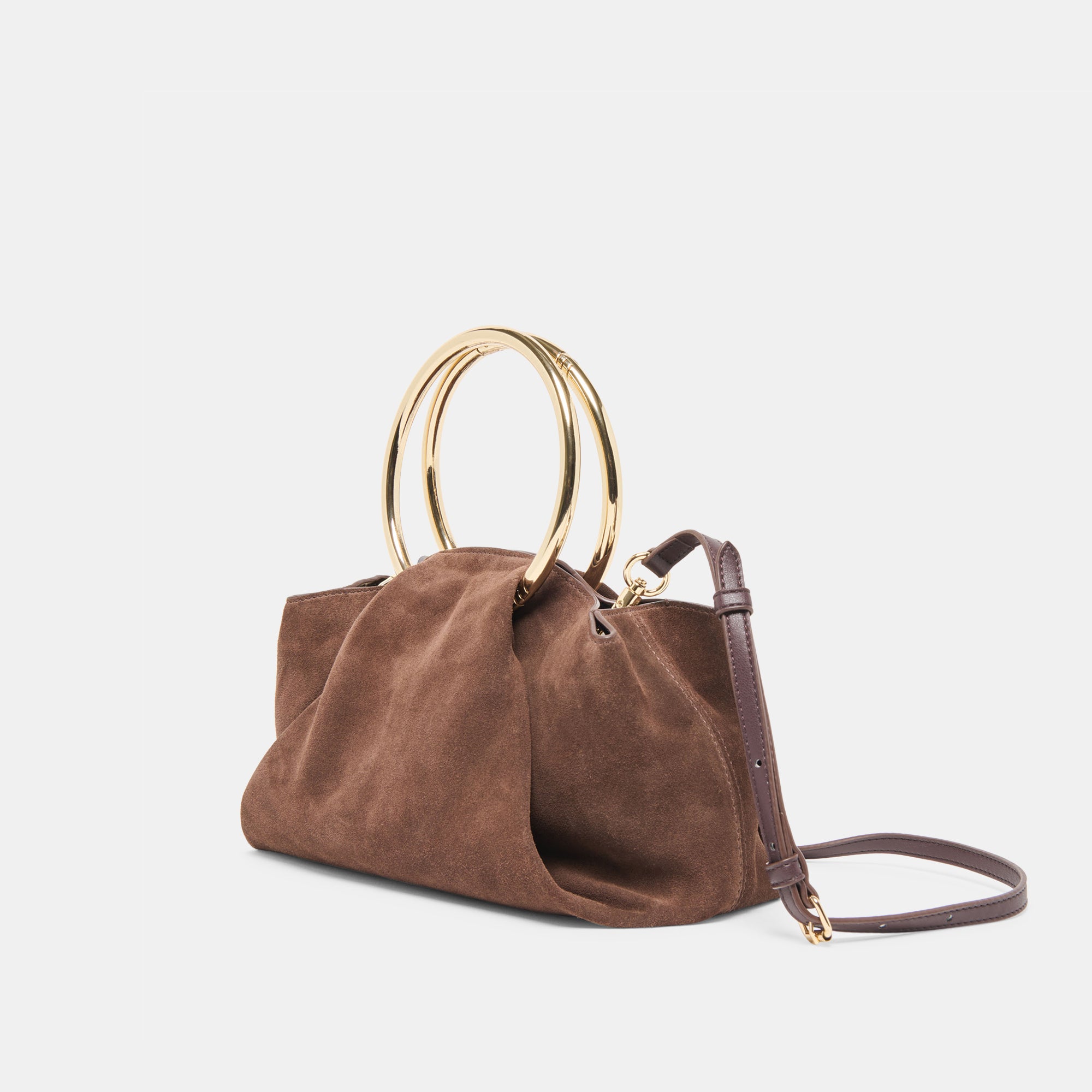 CHANNING HANDBAG ESPRESSO SUEDE - Image 6