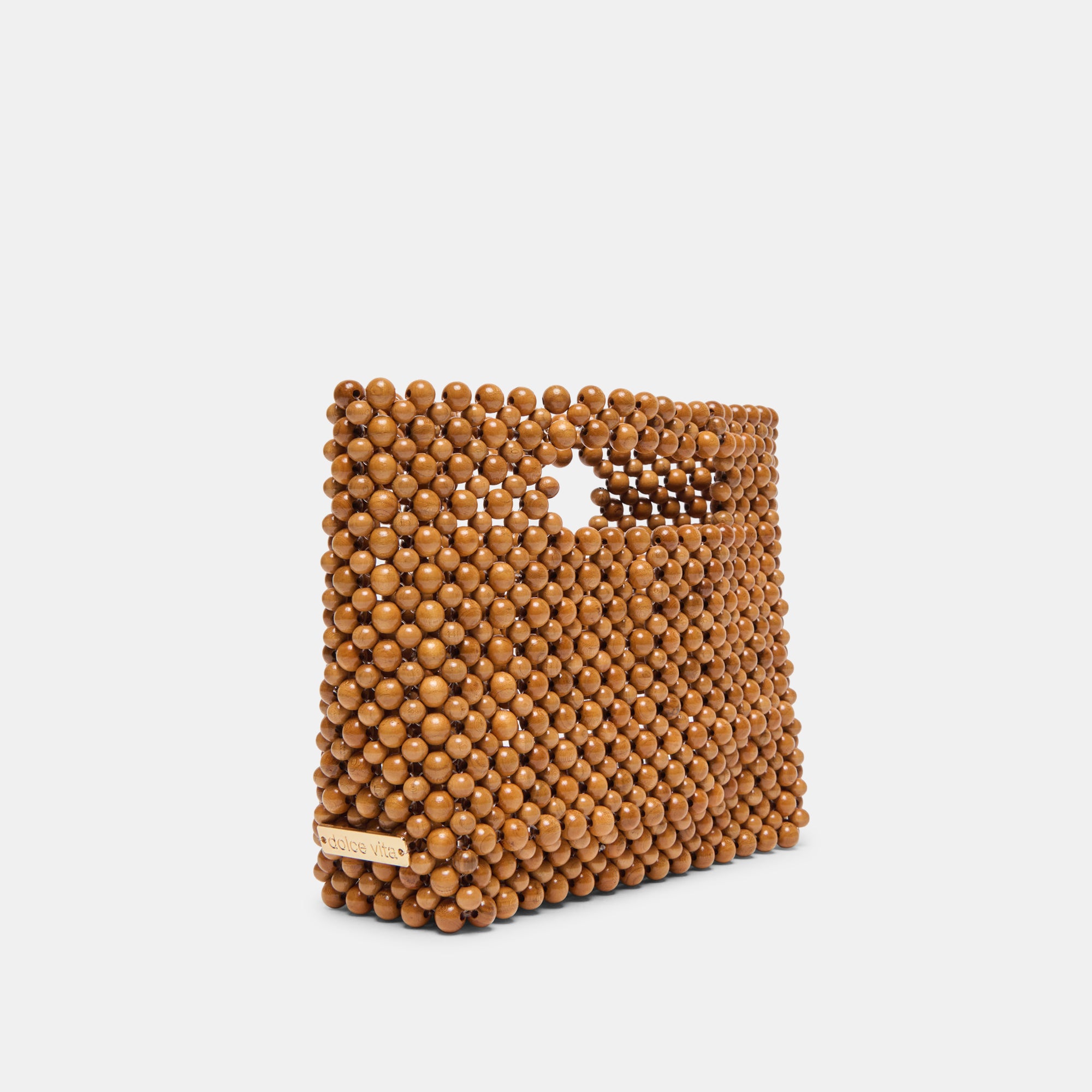 LINZY HANDBAG NATURAL WOOD - Image 3