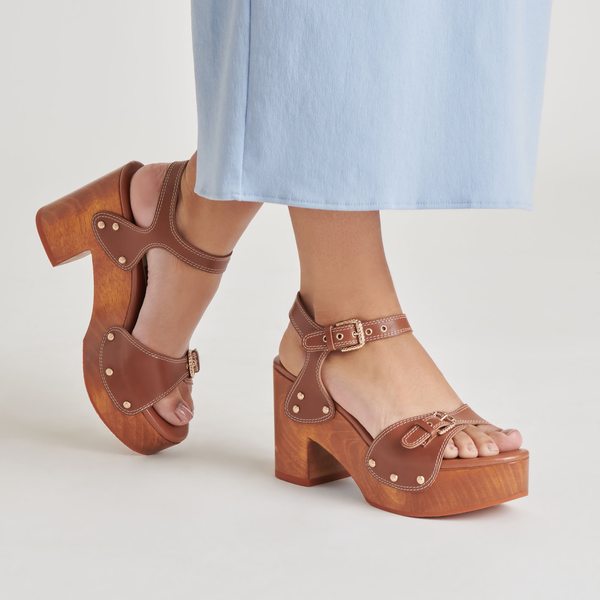 YANDY HEELS COGNAC LEATHER - Image 2