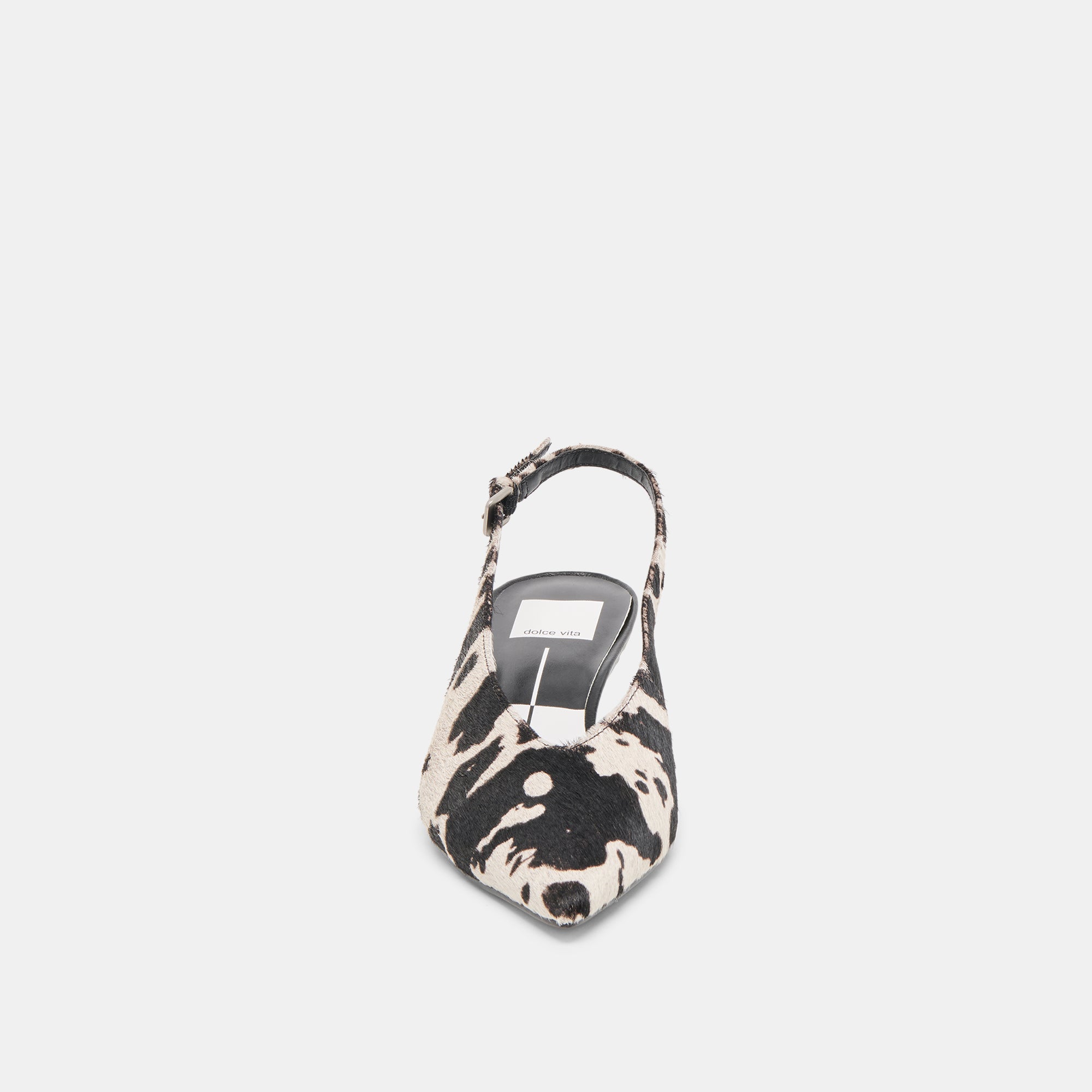 ALENNA HEELS BLACK WHITE TAURUS CALF HAIR - Image 6