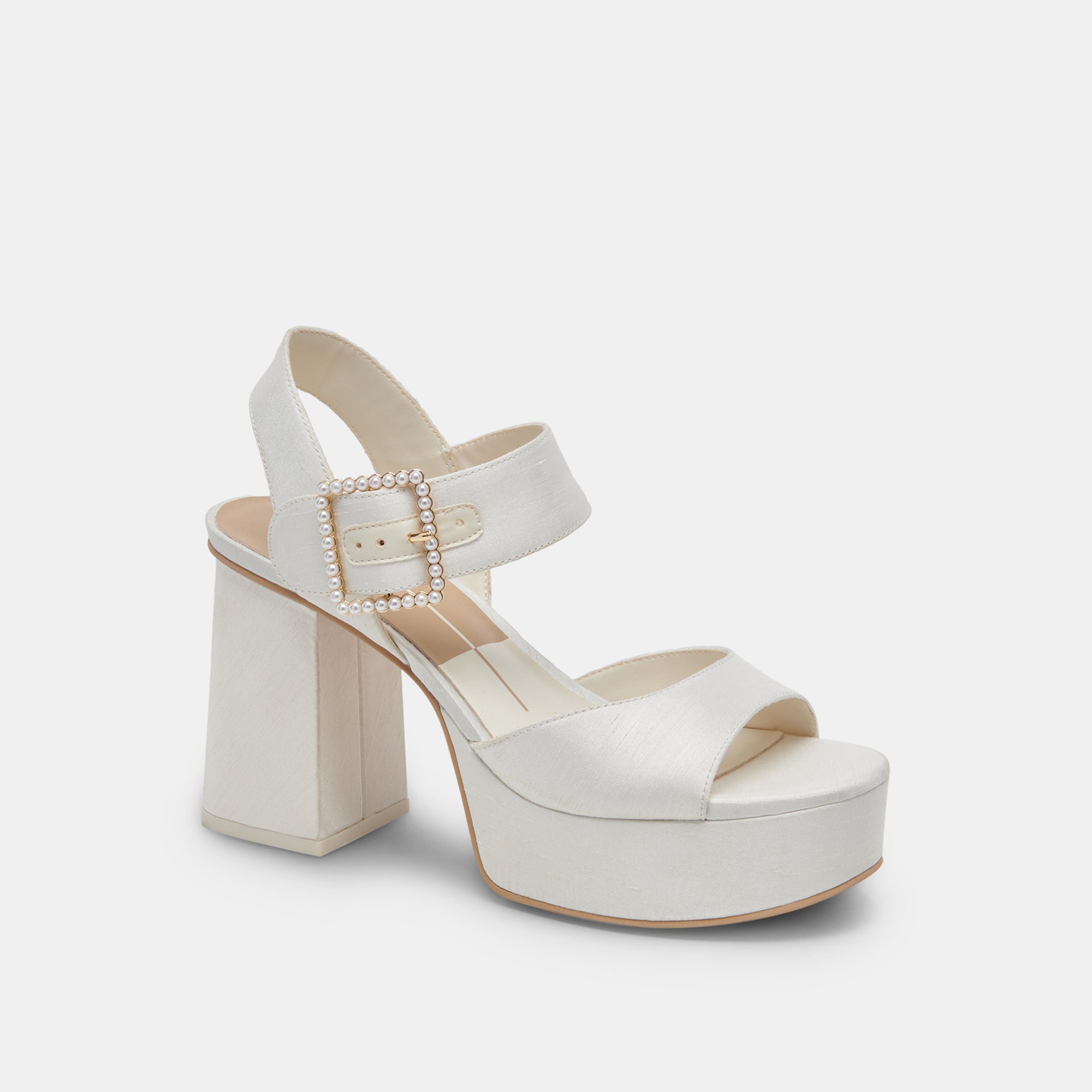 BOBBY PEARL HEELS WHITE PEARLS - Image 7