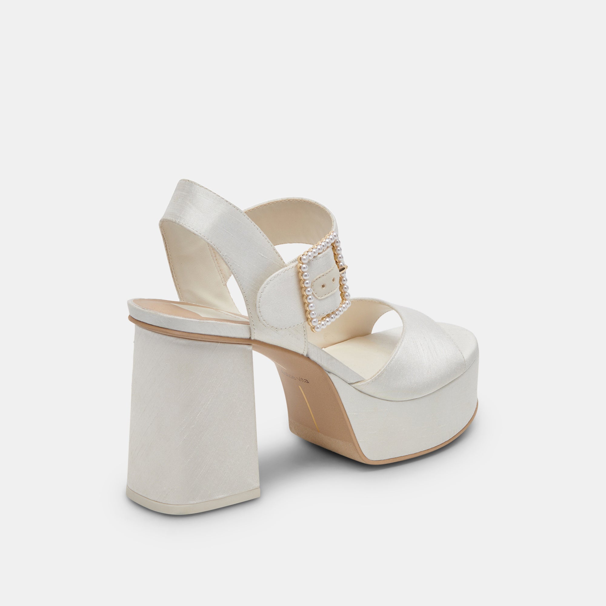 BOBBY PEARL HEELS WHITE PEARLS - Image 8