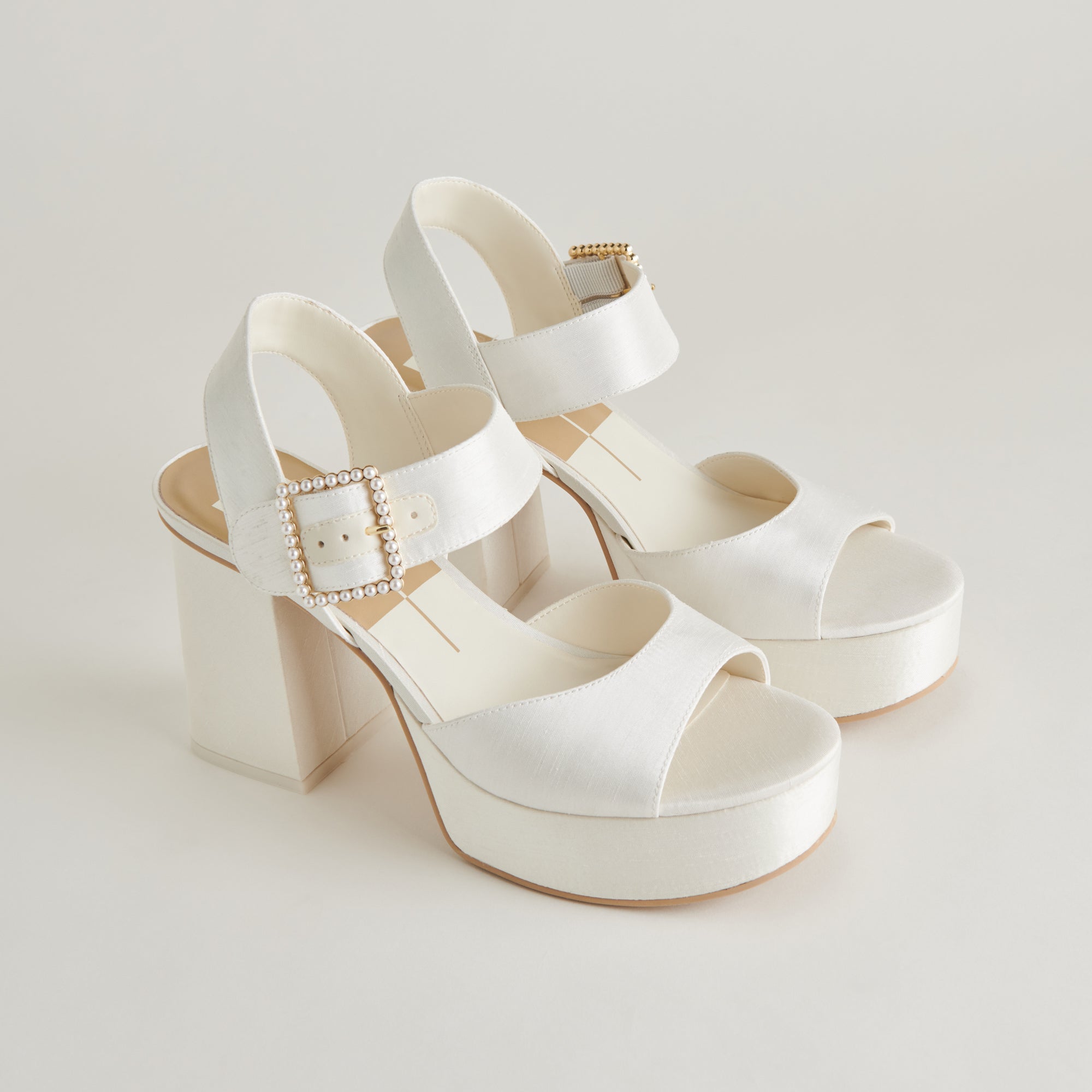 BOBBY PEARL HEELS WHITE PEARLS - Image 3