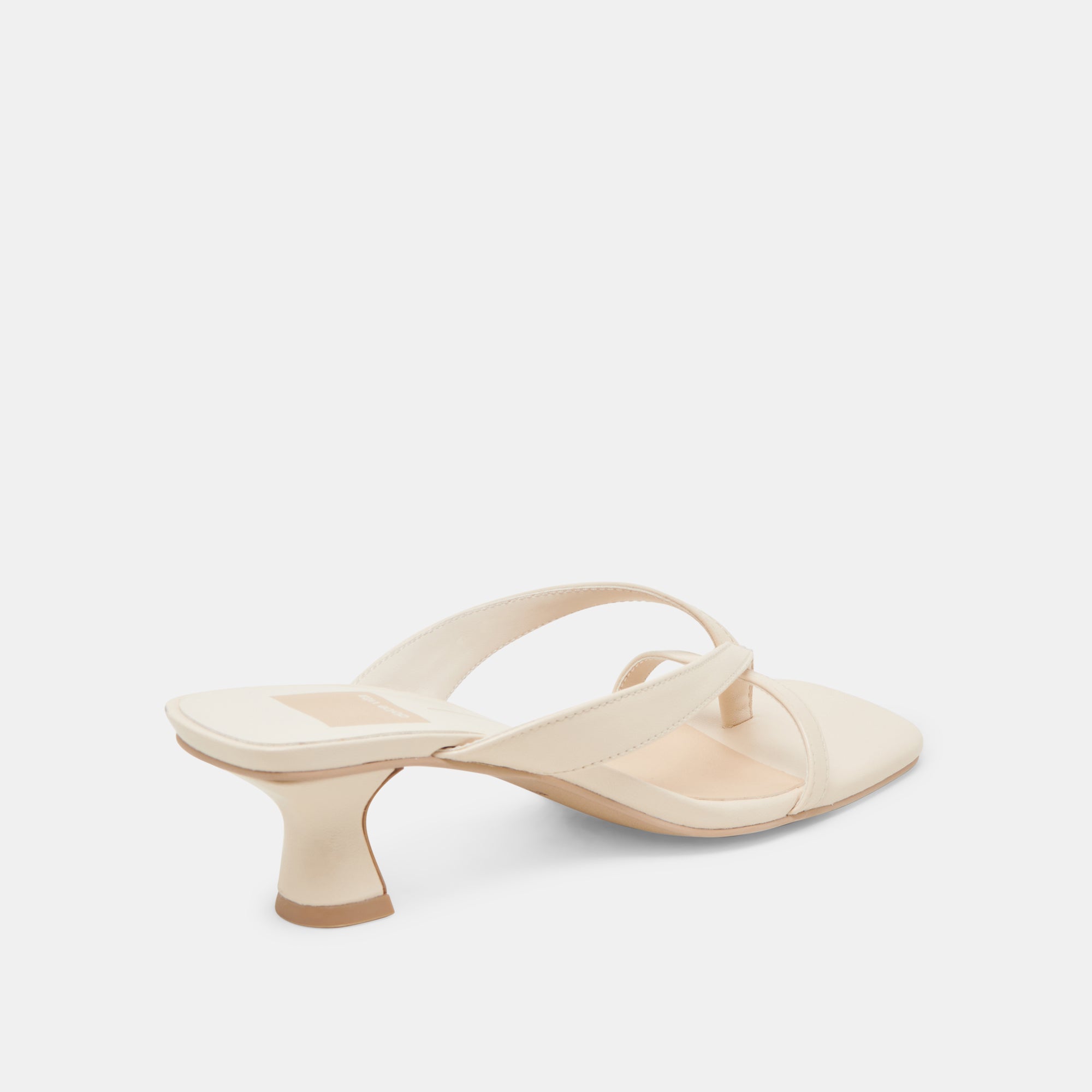 BREVEL WIDE HEELS BONE LEATHER - Image 3