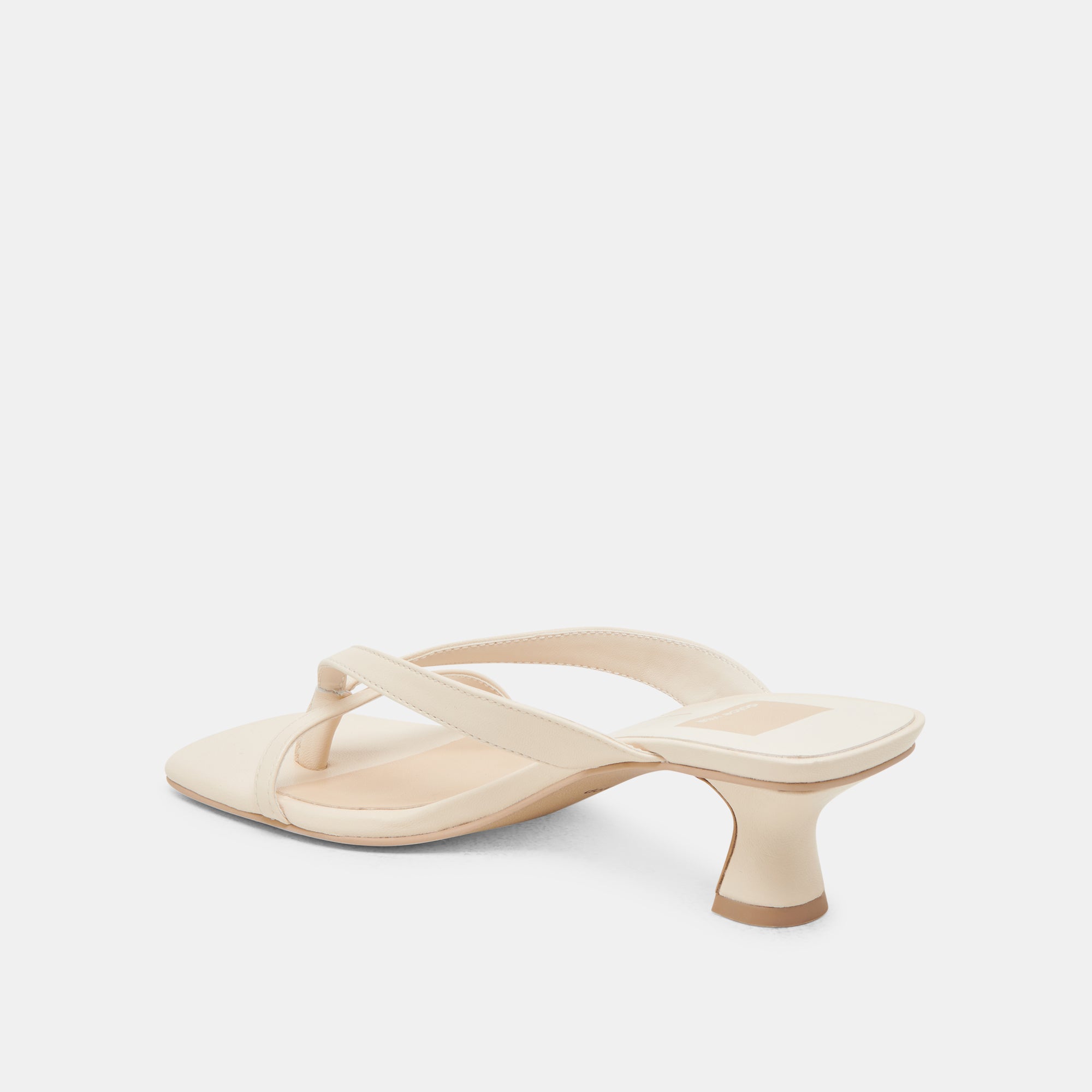 BREVEL WIDE HEELS BONE LEATHER - Image 5