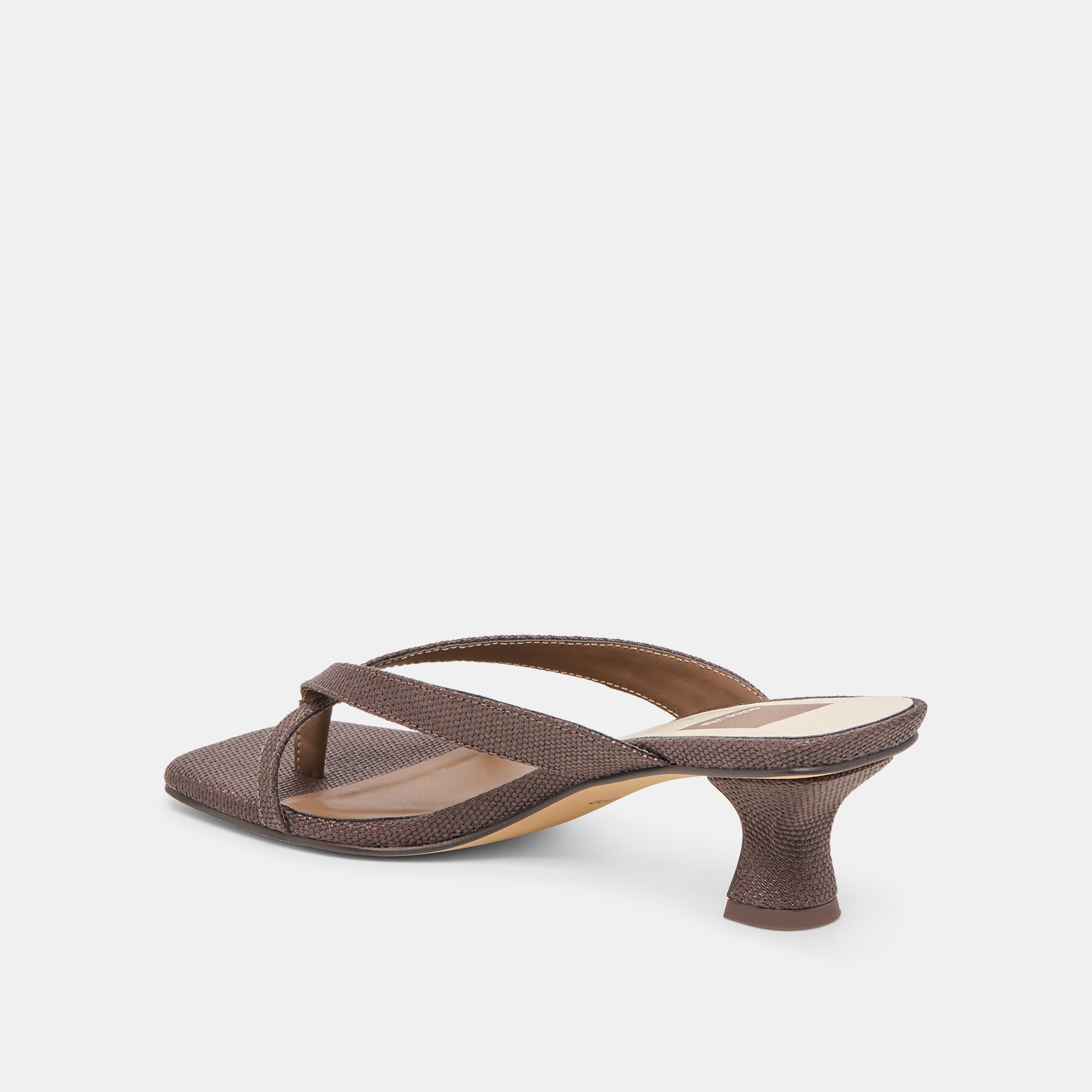 BREVEL HEELS CHOCOLATE RAFFIA - Image 8