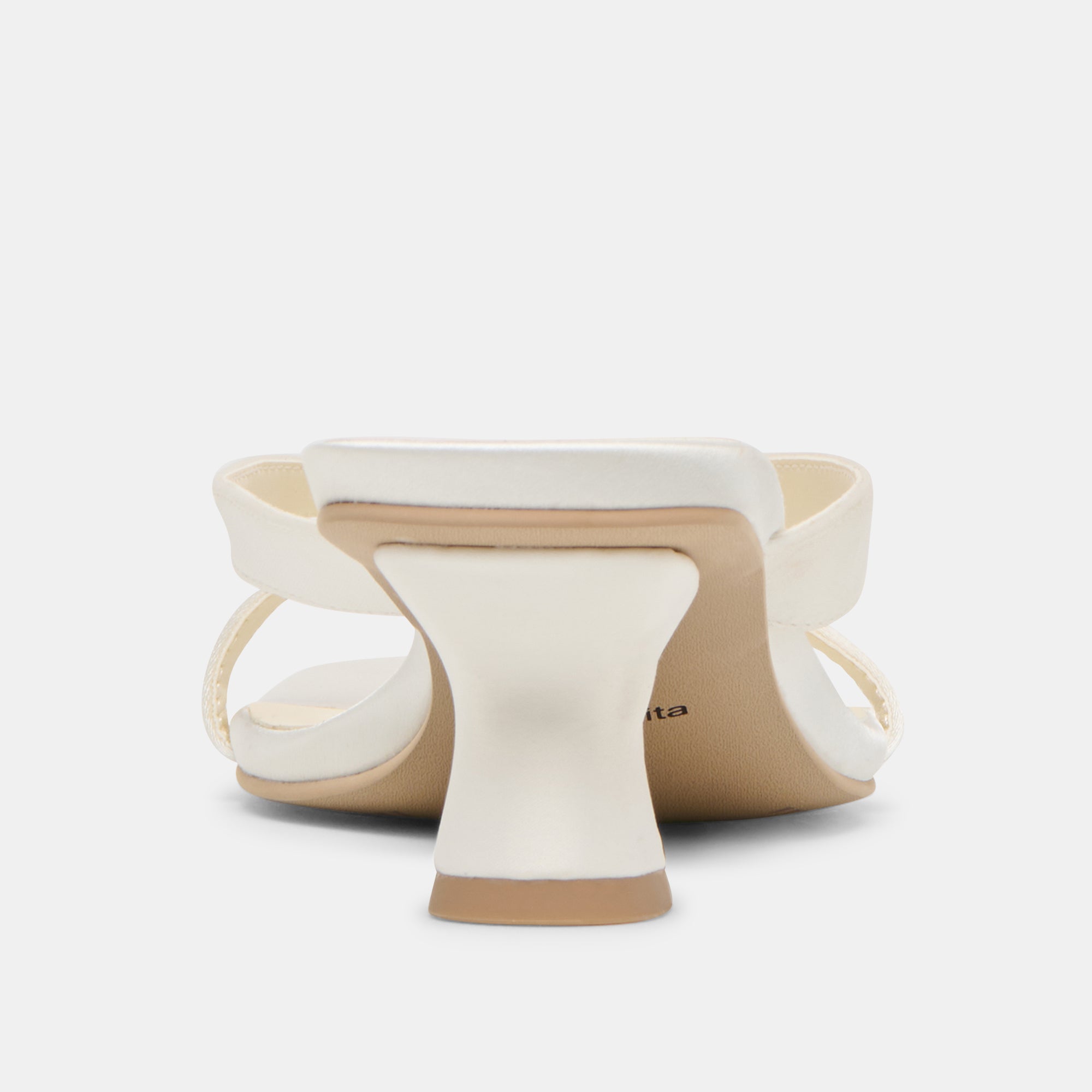 BREVEL WIDE HEELS TRUE WHITE SATIN - Image 7