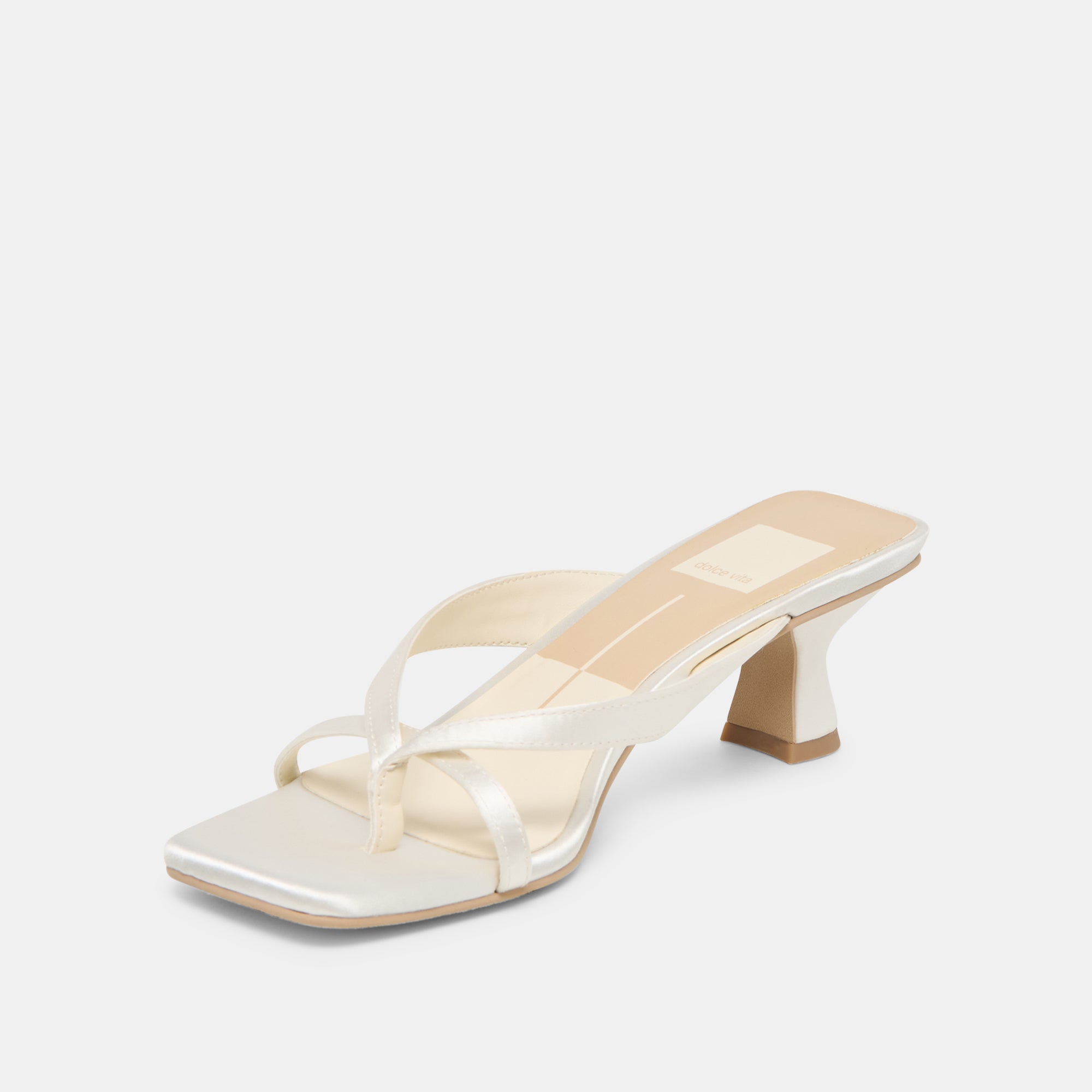 BREVEL HEELS TRUE WHITE SATIN - Image 7