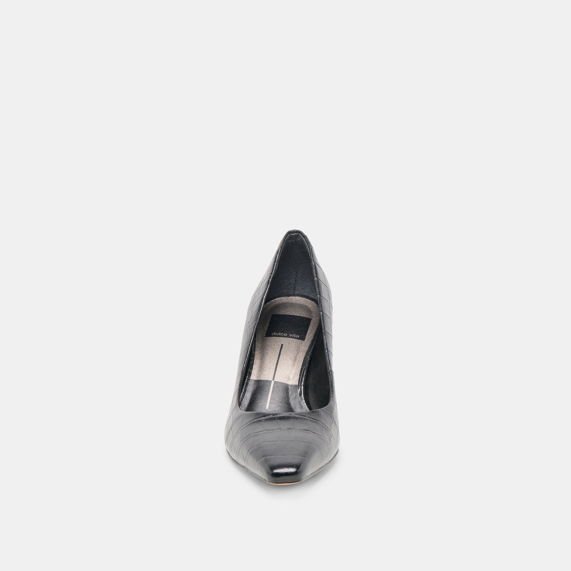 BRIONA HEELS NOIR CROCO EMBOSSED LEATHER - Image 6