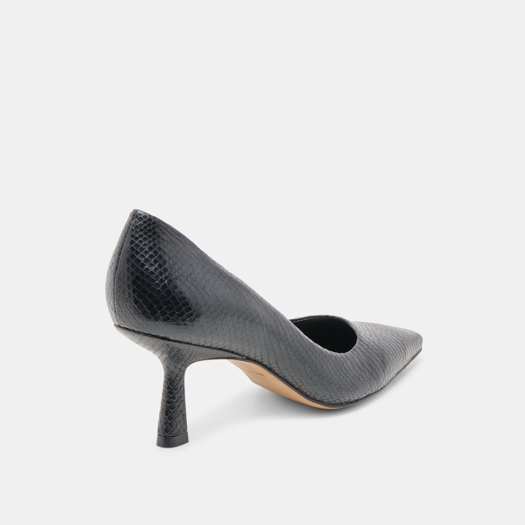 BRIONA HEELS ONYX EMBOSSED LEATHER - Image 5