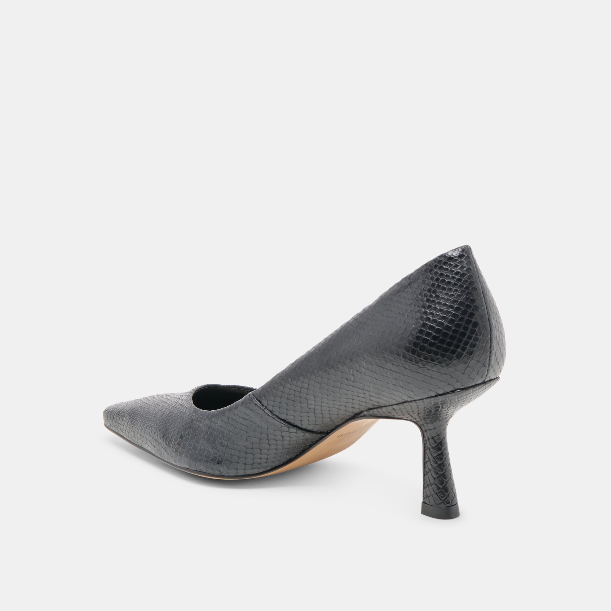 BRIONA HEELS ONYX EMBOSSED LEATHER - Image 8