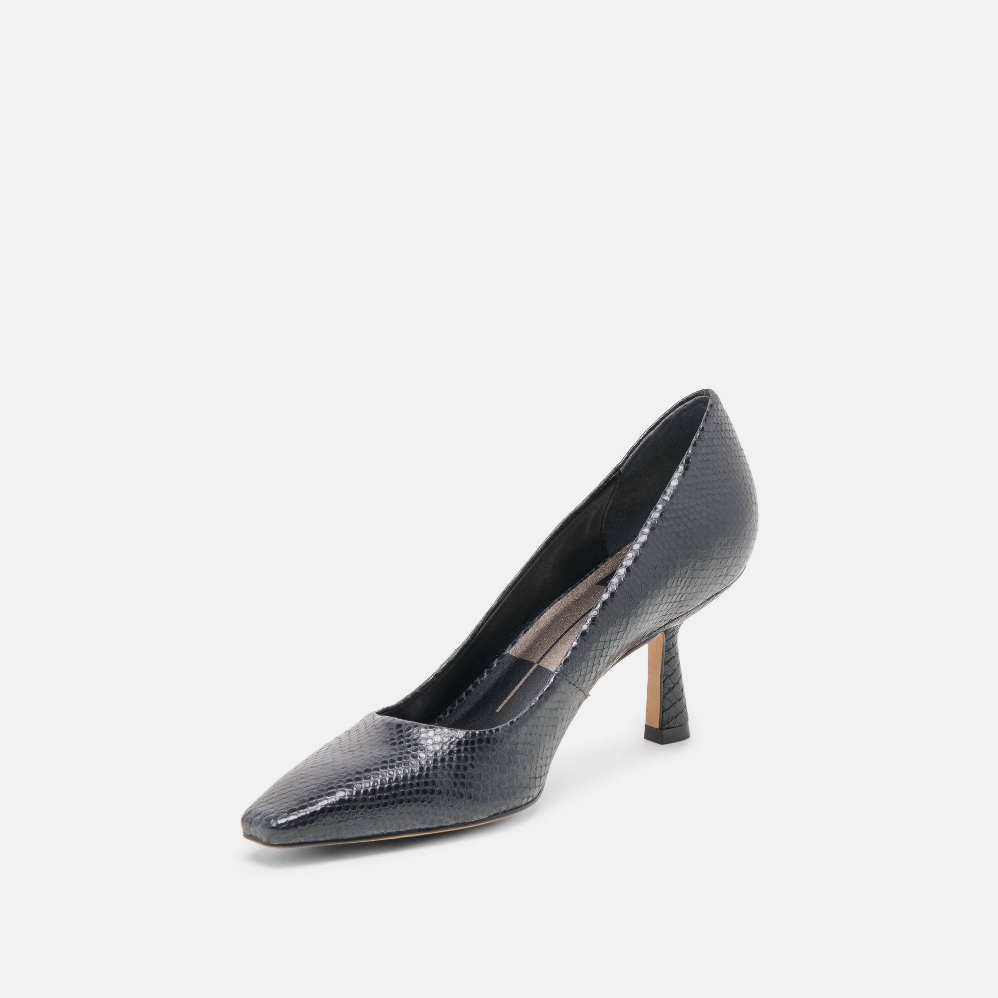 BRIONA HEELS ONYX EMBOSSED LEATHER - Image 7