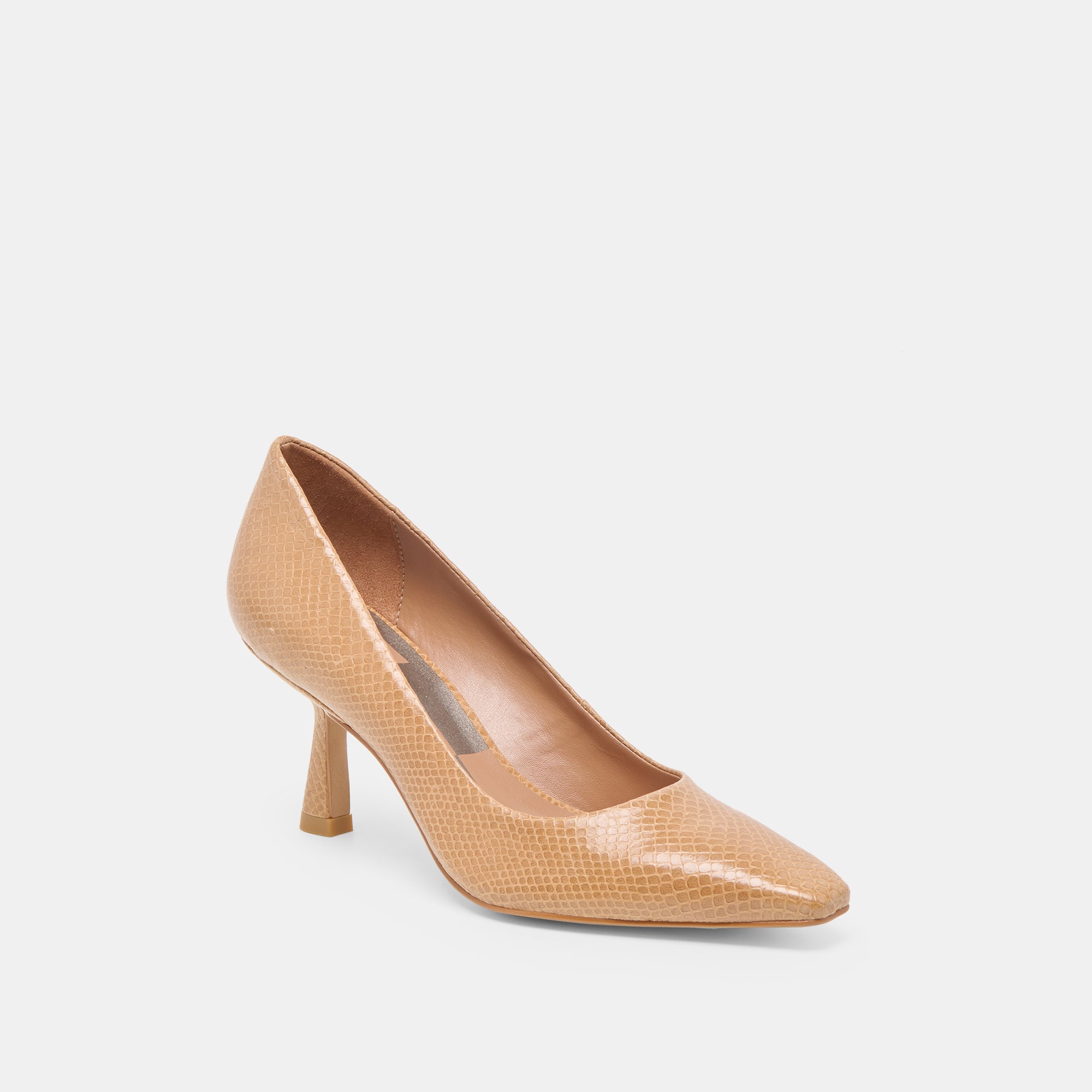 BRIONA HEELS WHISKEY EMBOSSED LEATHER - Image 2