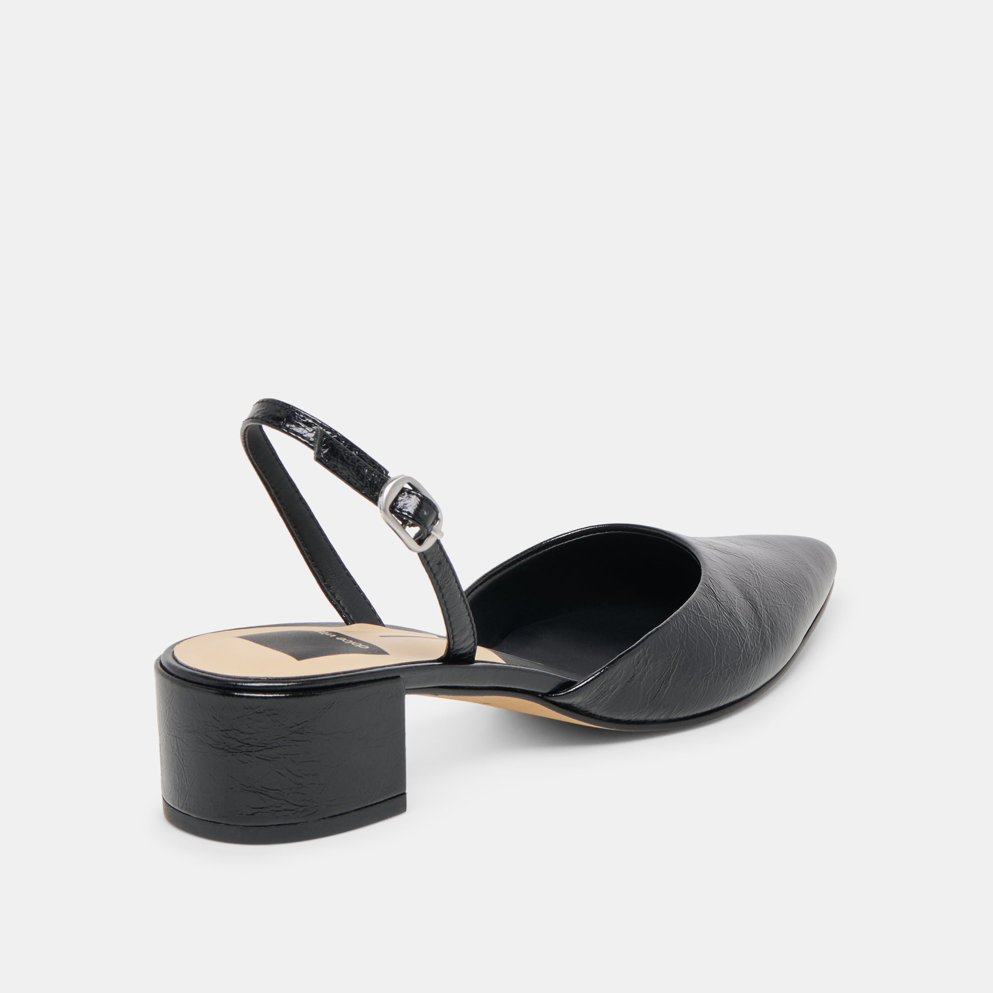 CAREL WIDE HEELS MIDNIGHT CRINKLE PATENT LEATHER - Image 3