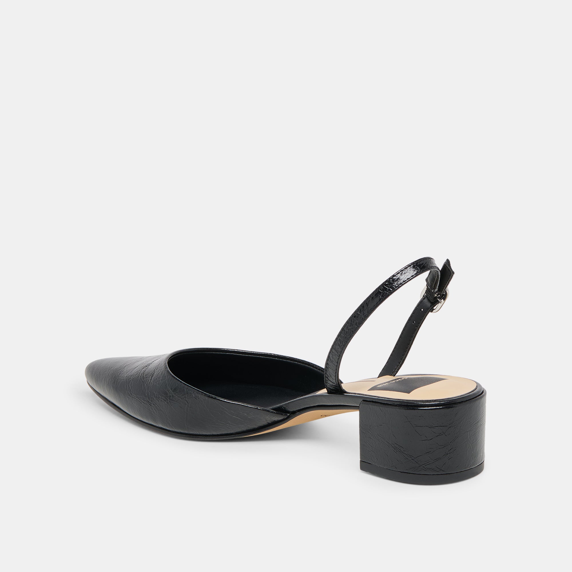 CAREL HEELS MIDNIGHT CRINKLE PATENT LEATHER - Image 5