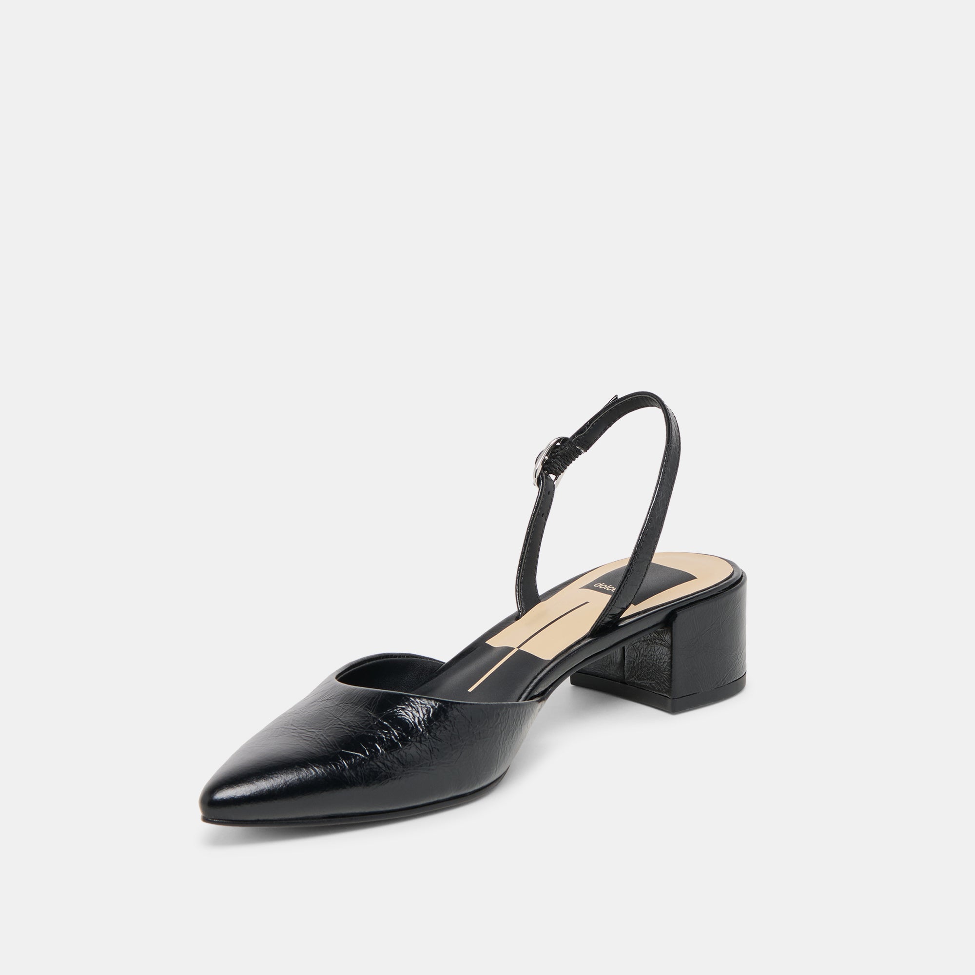 CAREL WIDE HEELS MIDNIGHT CRINKLE PATENT LEATHER - Image 4