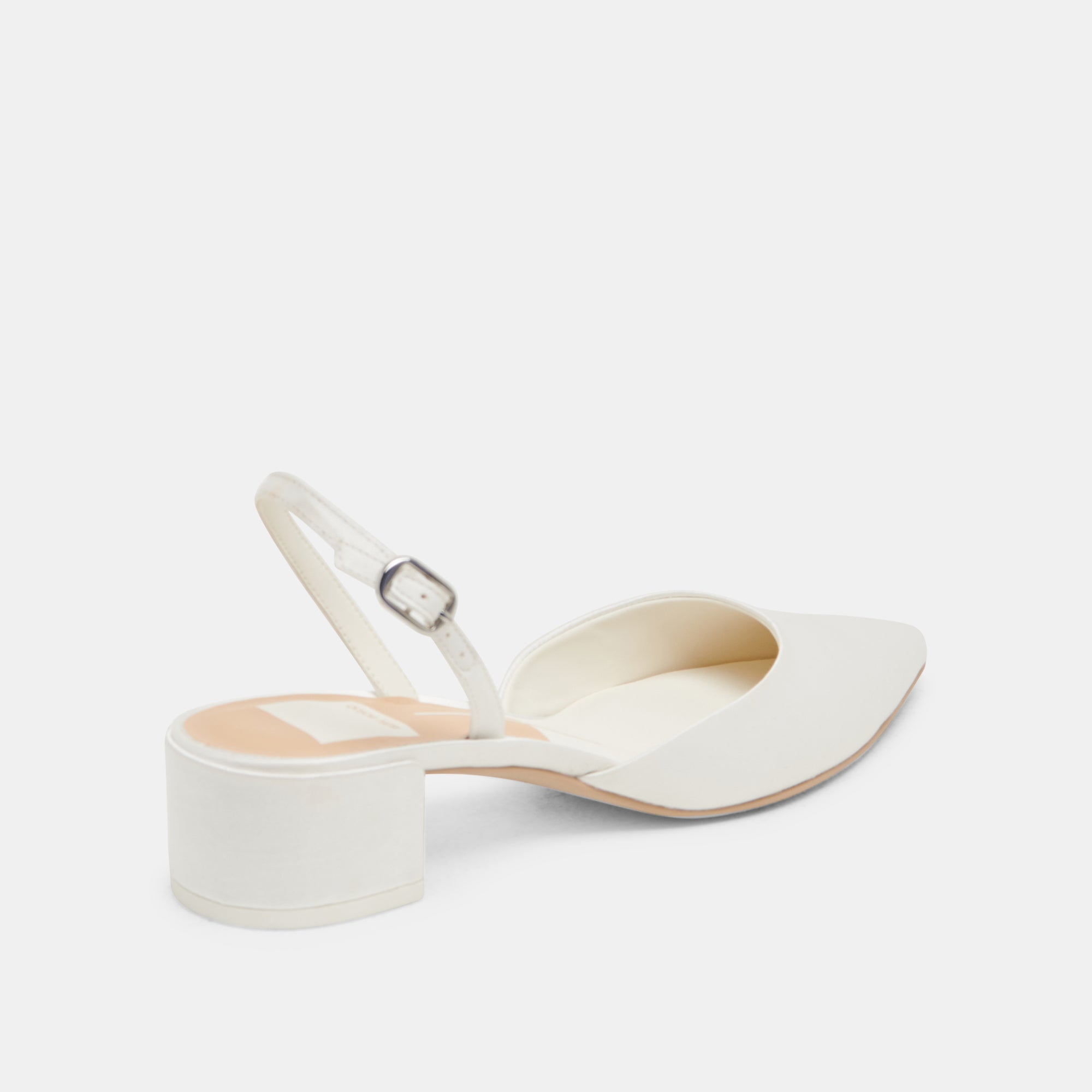 CAREL HEELS TRUE WHITE SATIN - Image 5