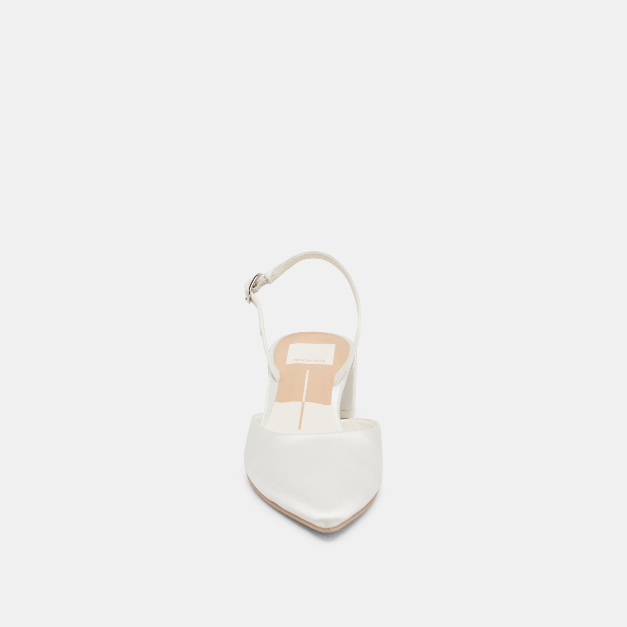 CAREL WIDE HEELS TRUE WHITE SATIN - Image 6